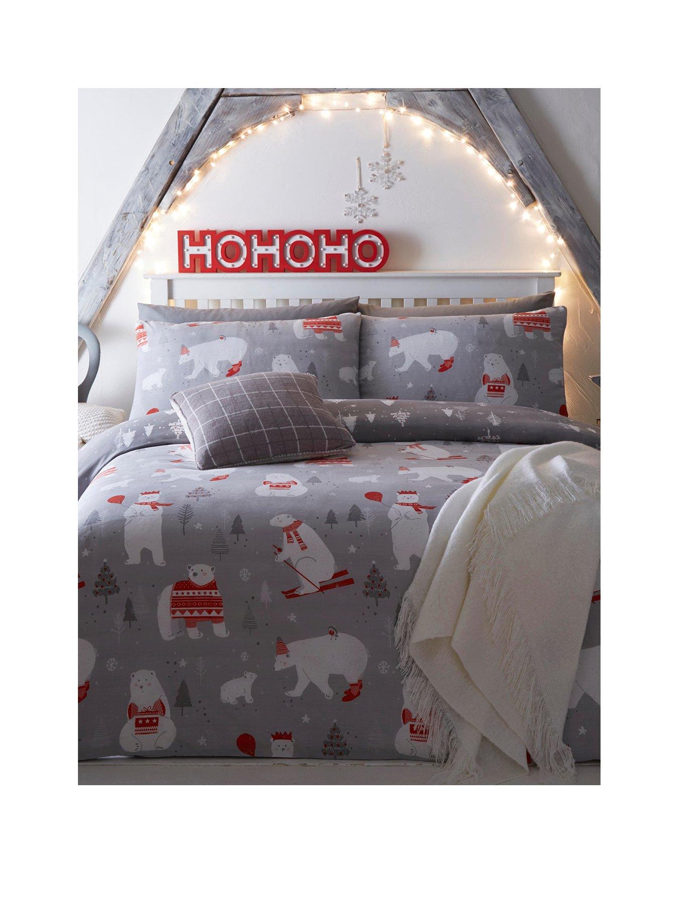 fusion-mr-polar-bear-christmas-duvet-cover-set-grey