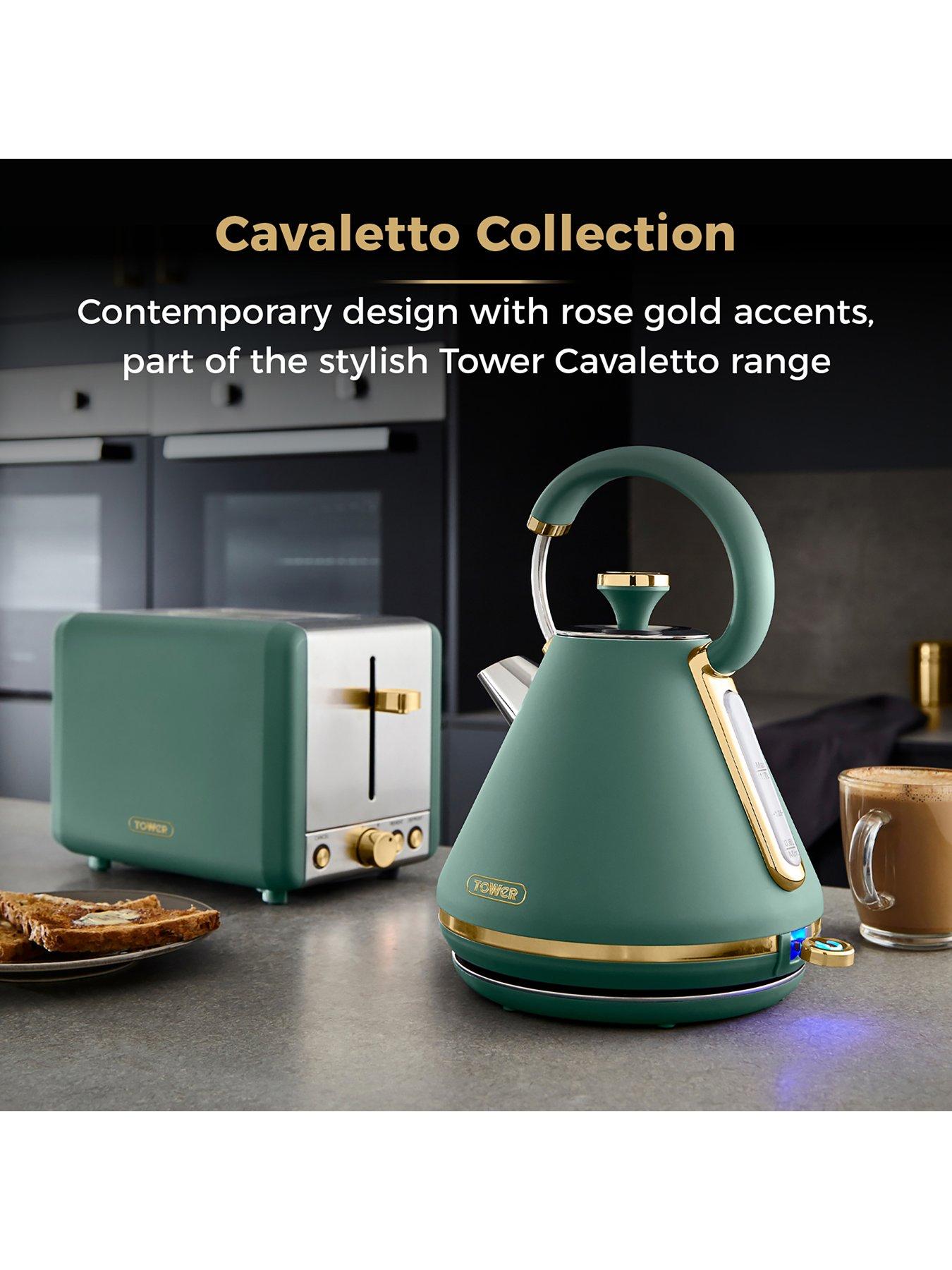 Image 3 of 6 of Tower Cavaletto 850W 2-Slice Toaster&nbsp;- Jade