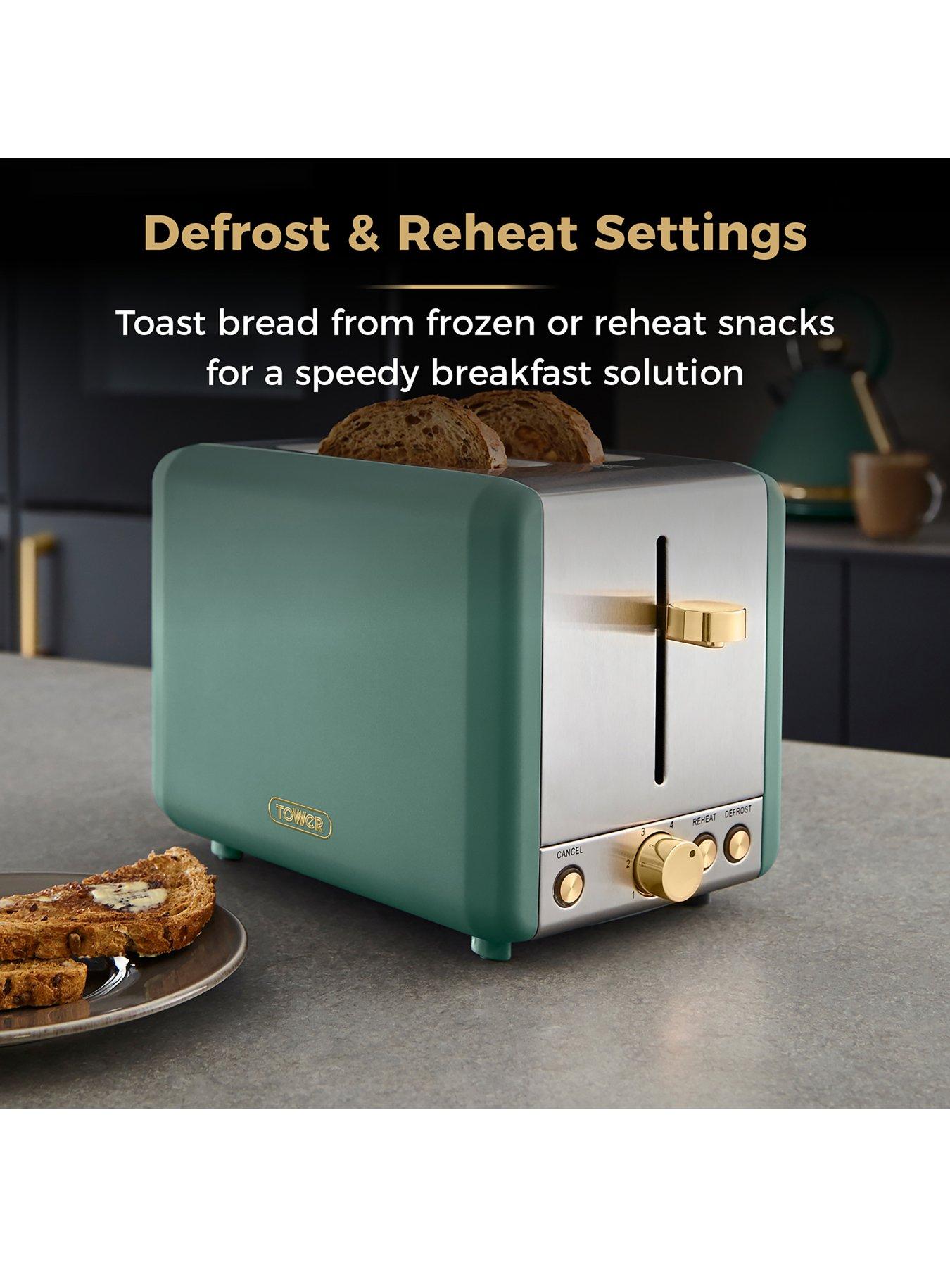 Image 5 of 6 of Tower Cavaletto 850W 2-Slice Toaster&nbsp;- Jade