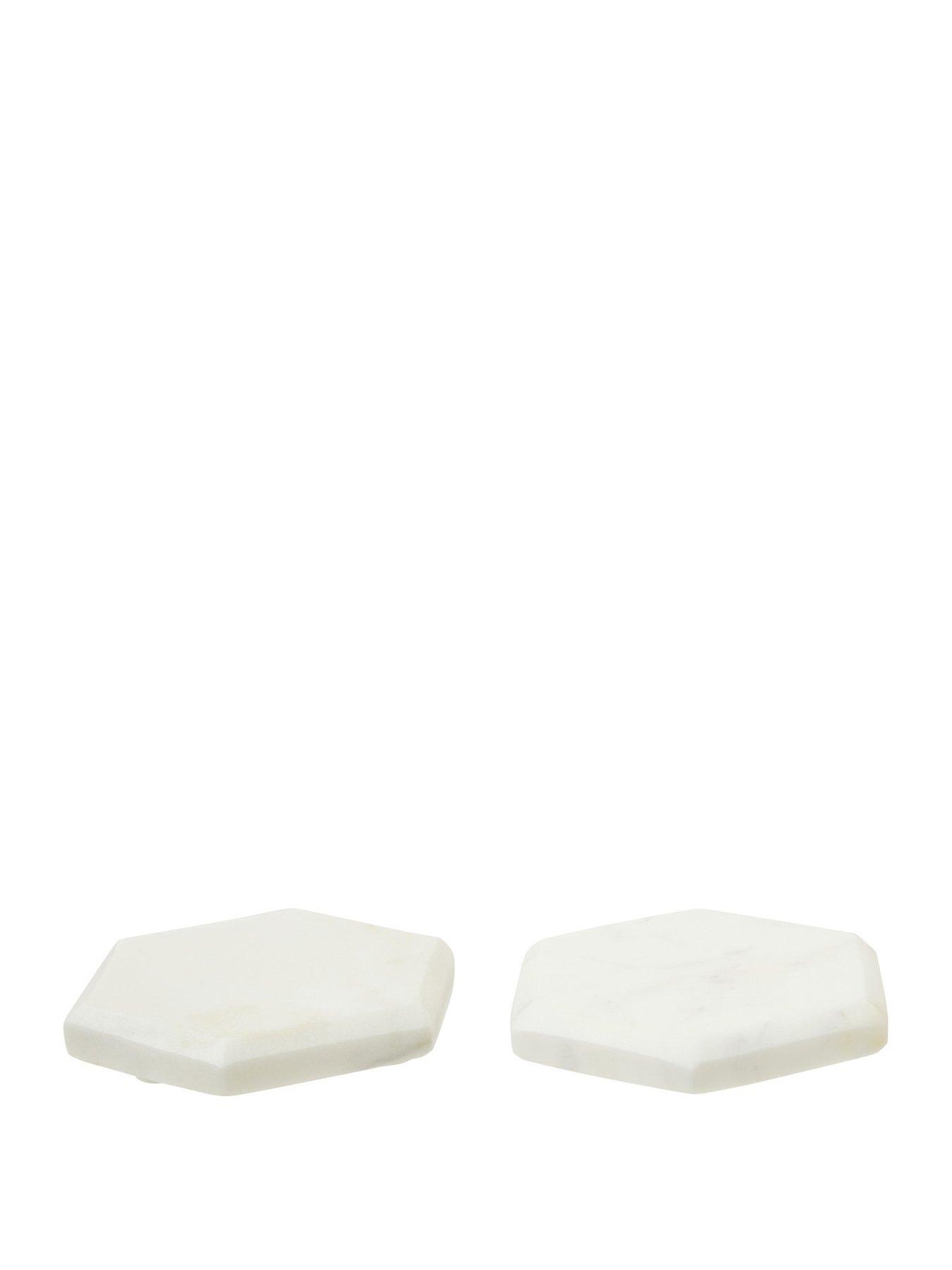 premier-housewares-set-of-4-hexagon-white-marble-coasters