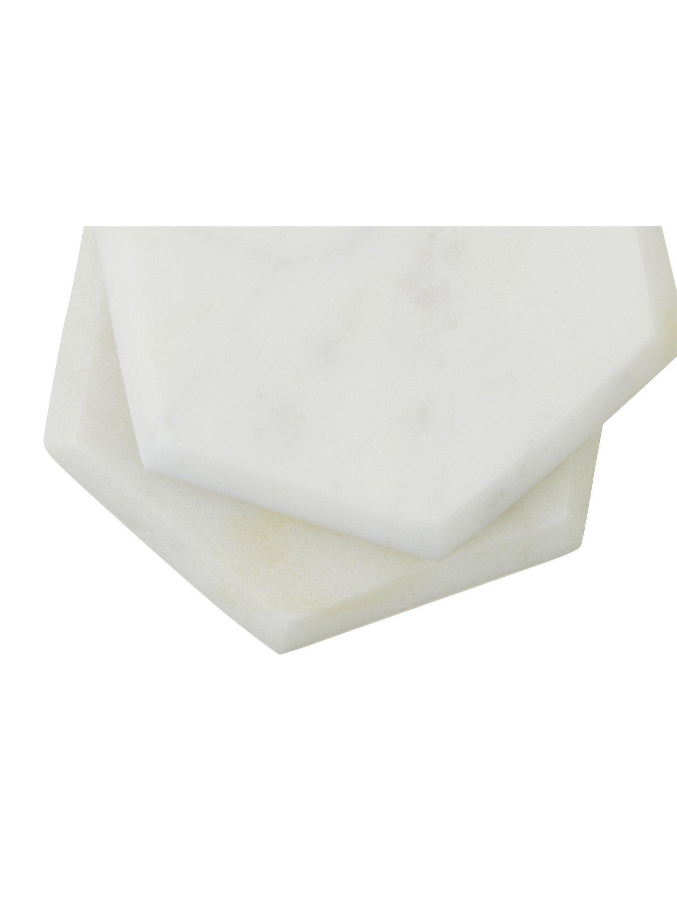 premier-housewares-set-of-4-hexagon-white-marble-coastersdetail