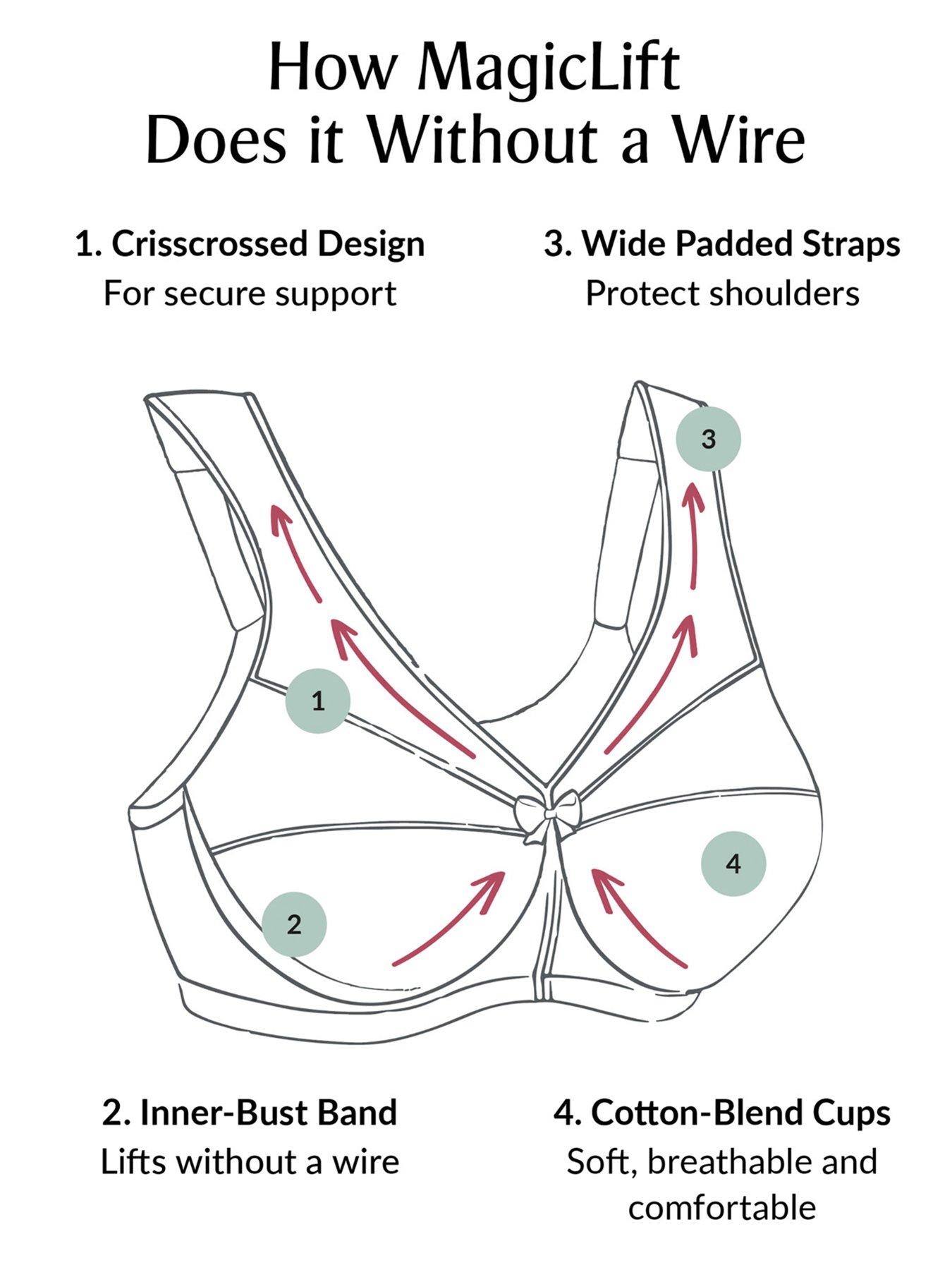 Image 5 of 5 of Glamorise Magiclift Original Support Bra - Blush