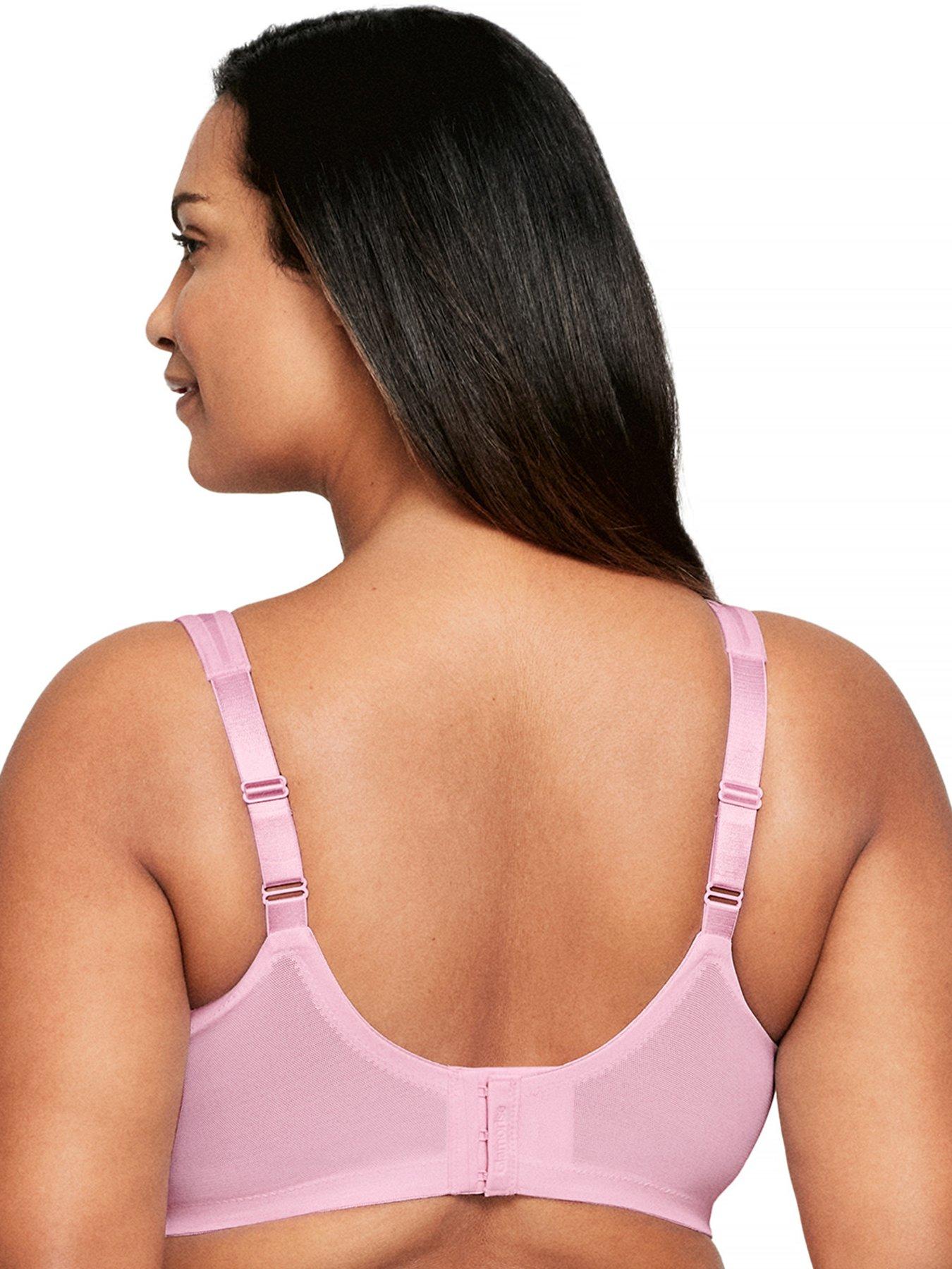 Image 2 of 6 of Glamorise Magiclift Non Wire Moisture Control Bra - Pink Heather
