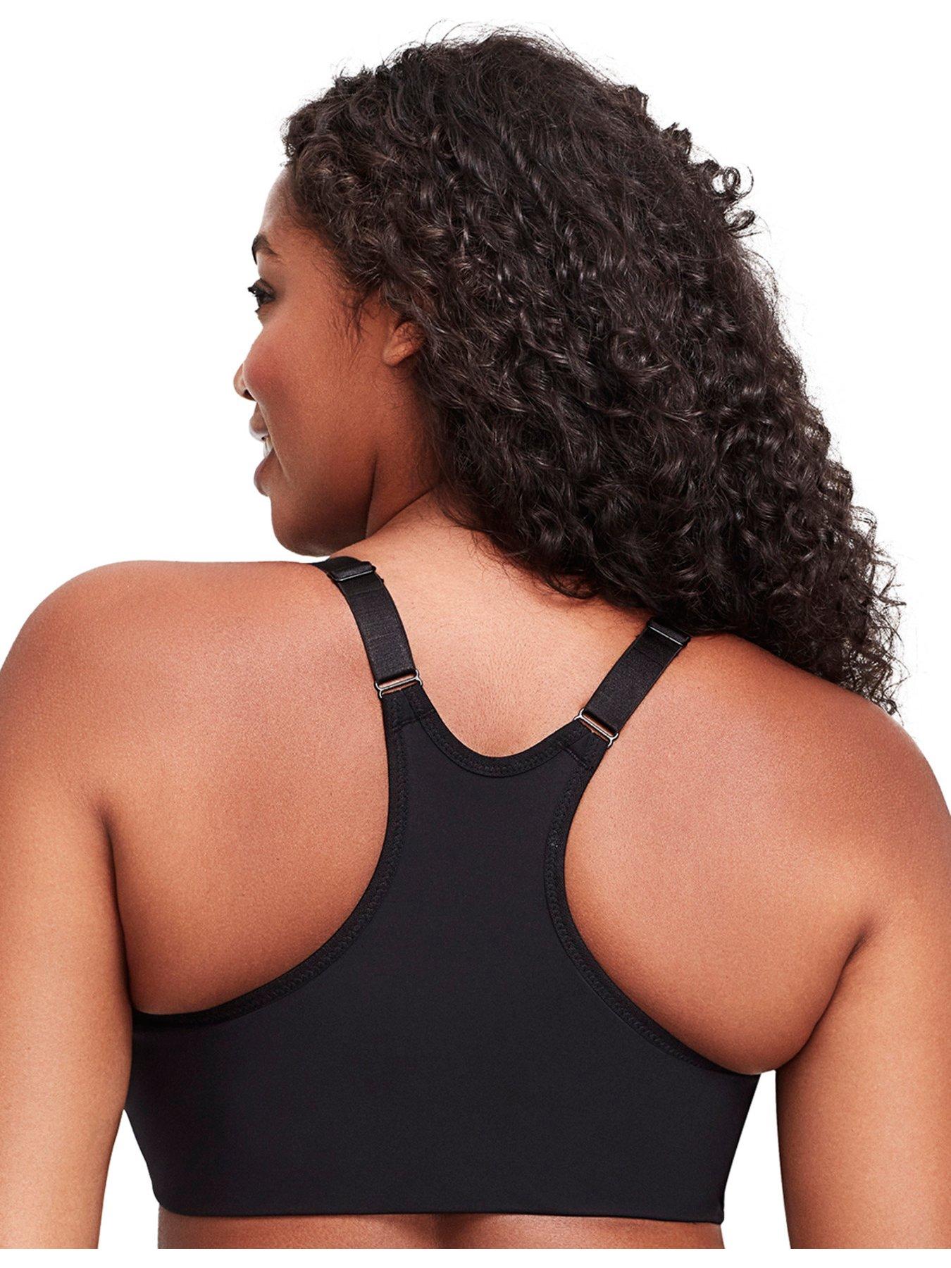 Avia Ladies Racerback Black Sports Bra with Med Support