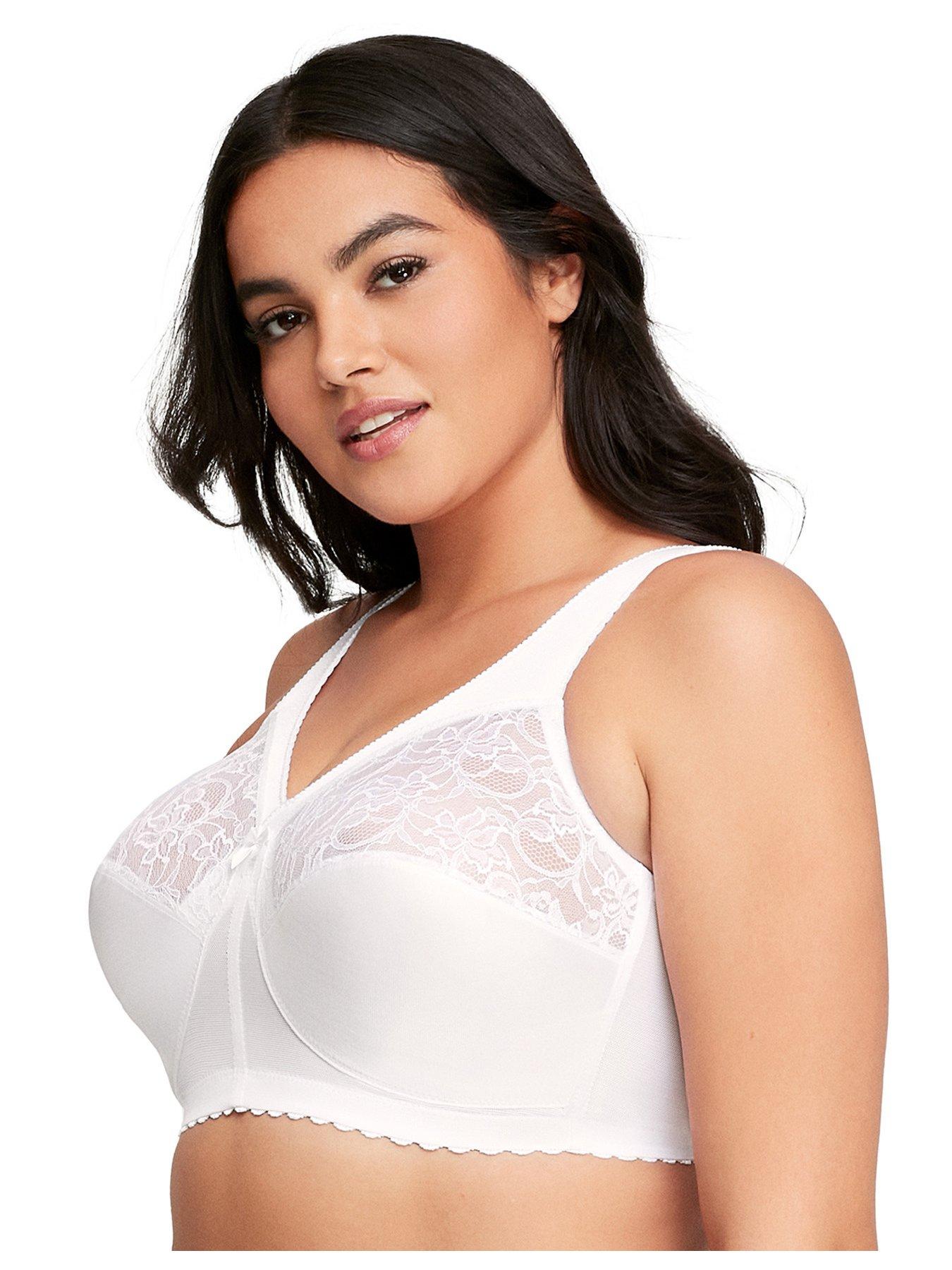 Image 3 of 6 of Glamorise Magiclift Non Wire Original Support Bra - White