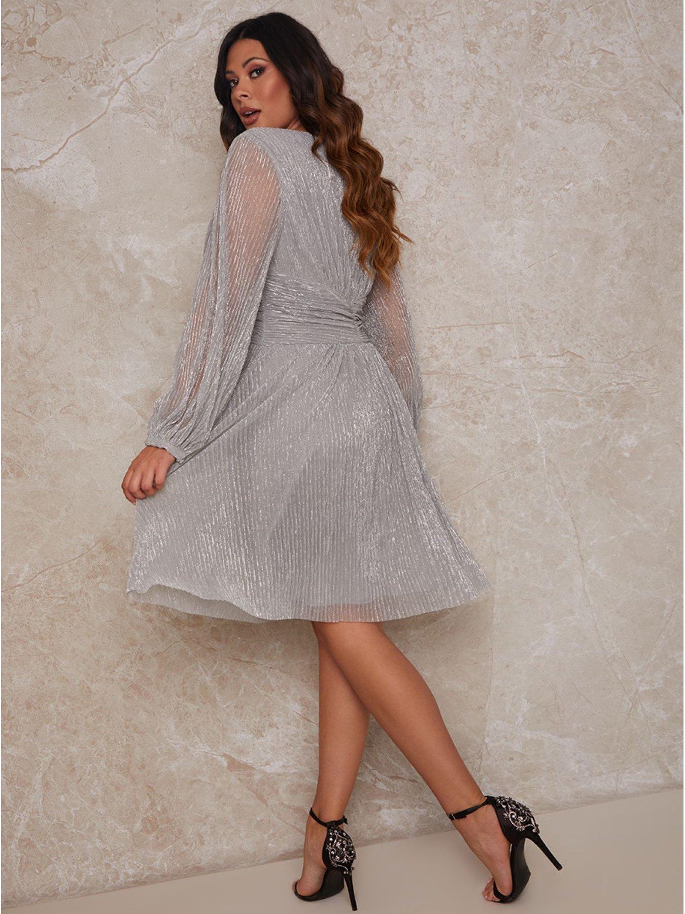 Chi chi silver outlet dress