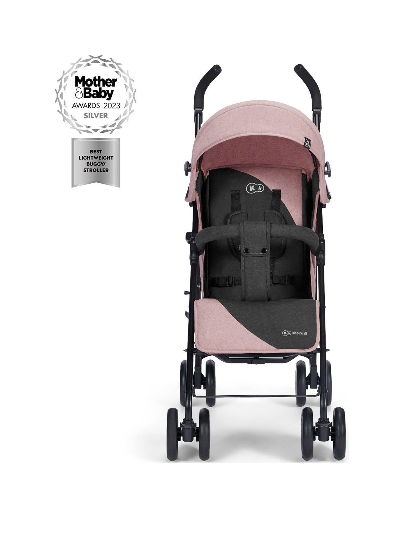 kinderkraft-siesta-umbrella-stroller-pinkstillFront