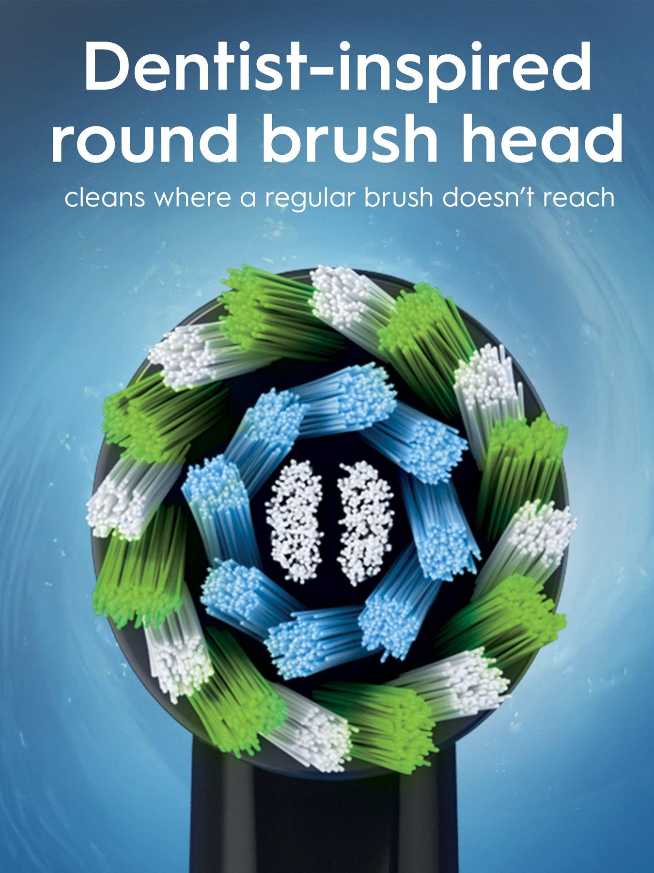 Image 4 of 6 of Oral-B Vitality Pro Black &amp; Lilac Electric Toothbrush Duo Pack