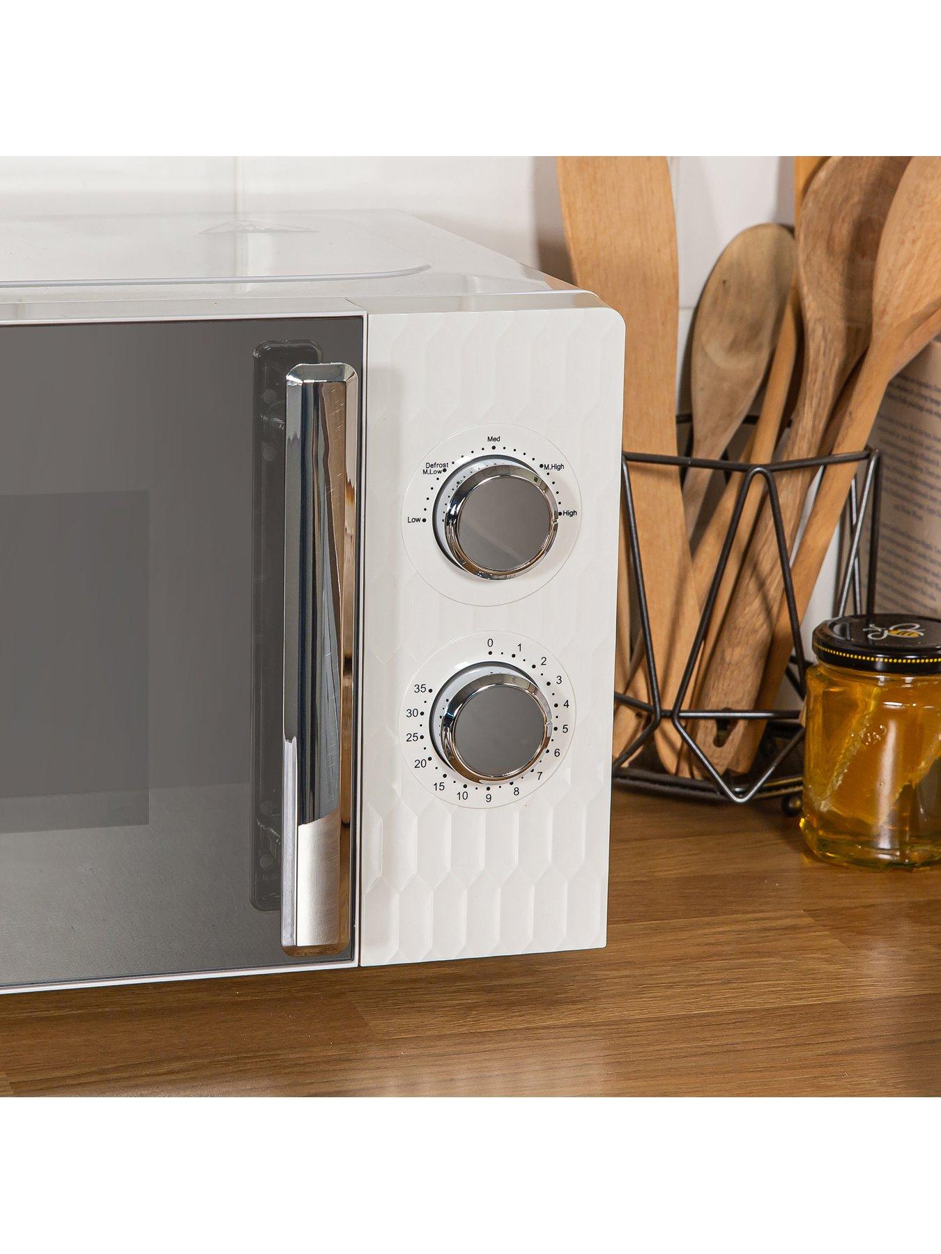 Image 3 of 6 of Russell Hobbs Russell Hobbs RHMM715 Honeycomb 17 Litre White Manual Microwave