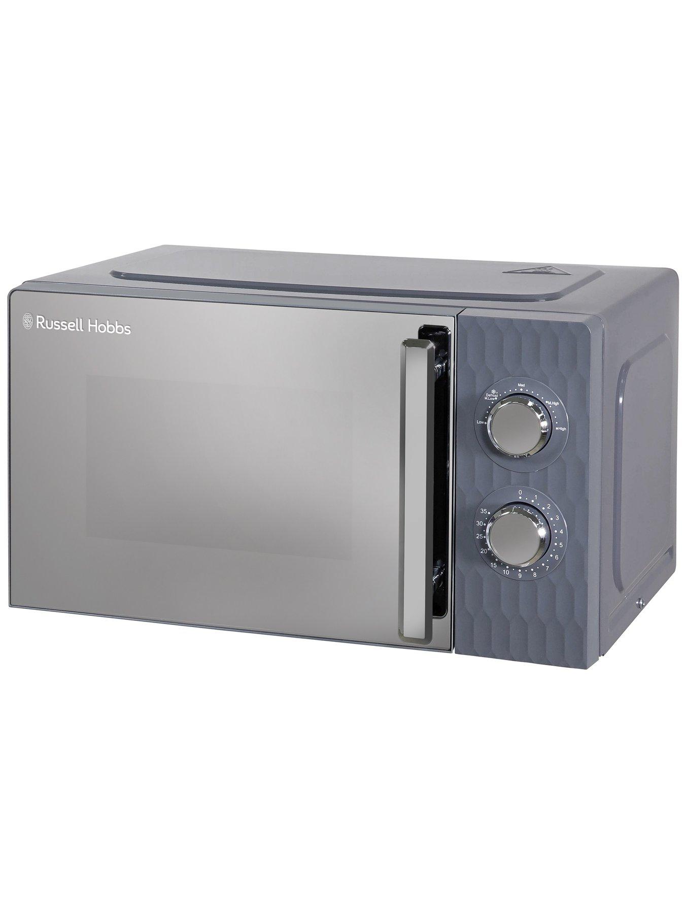 Image 2 of 7 of Russell Hobbs RHMM715G Honeycomb 17 Litre Grey Manual Microwave