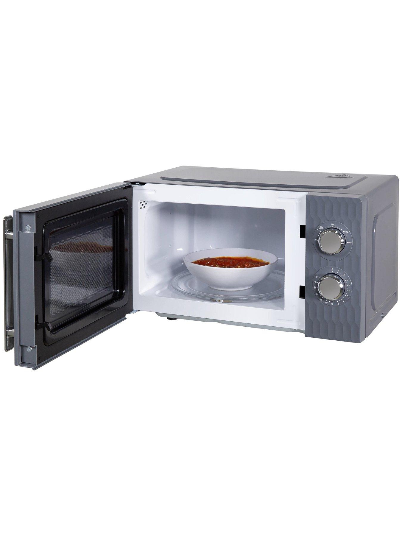 Image 3 of 7 of Russell Hobbs RHMM715G Honeycomb 17 Litre Grey Manual Microwave
