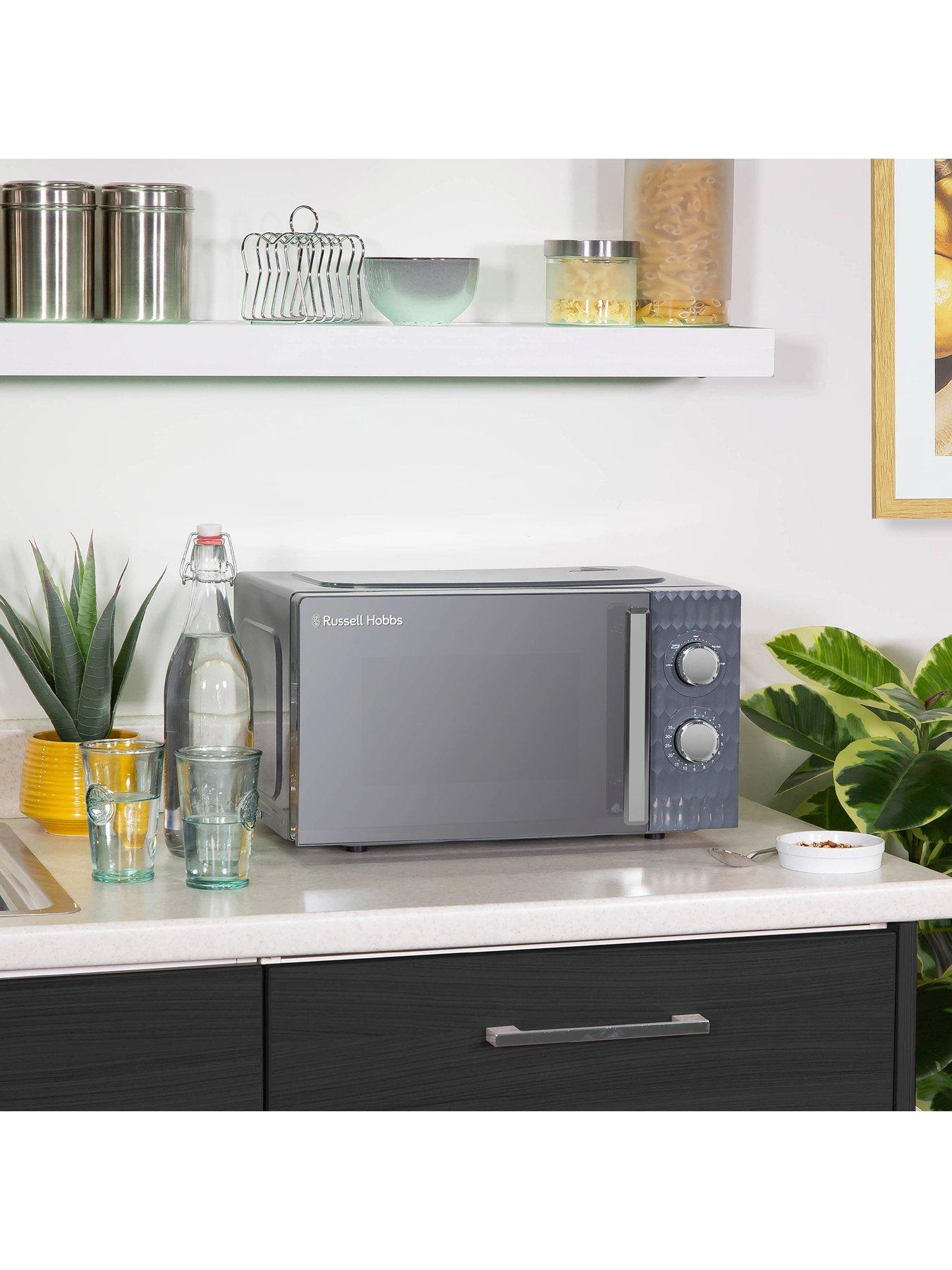 Image 5 of 7 of Russell Hobbs RHMM715G Honeycomb 17 Litre Grey Manual Microwave
