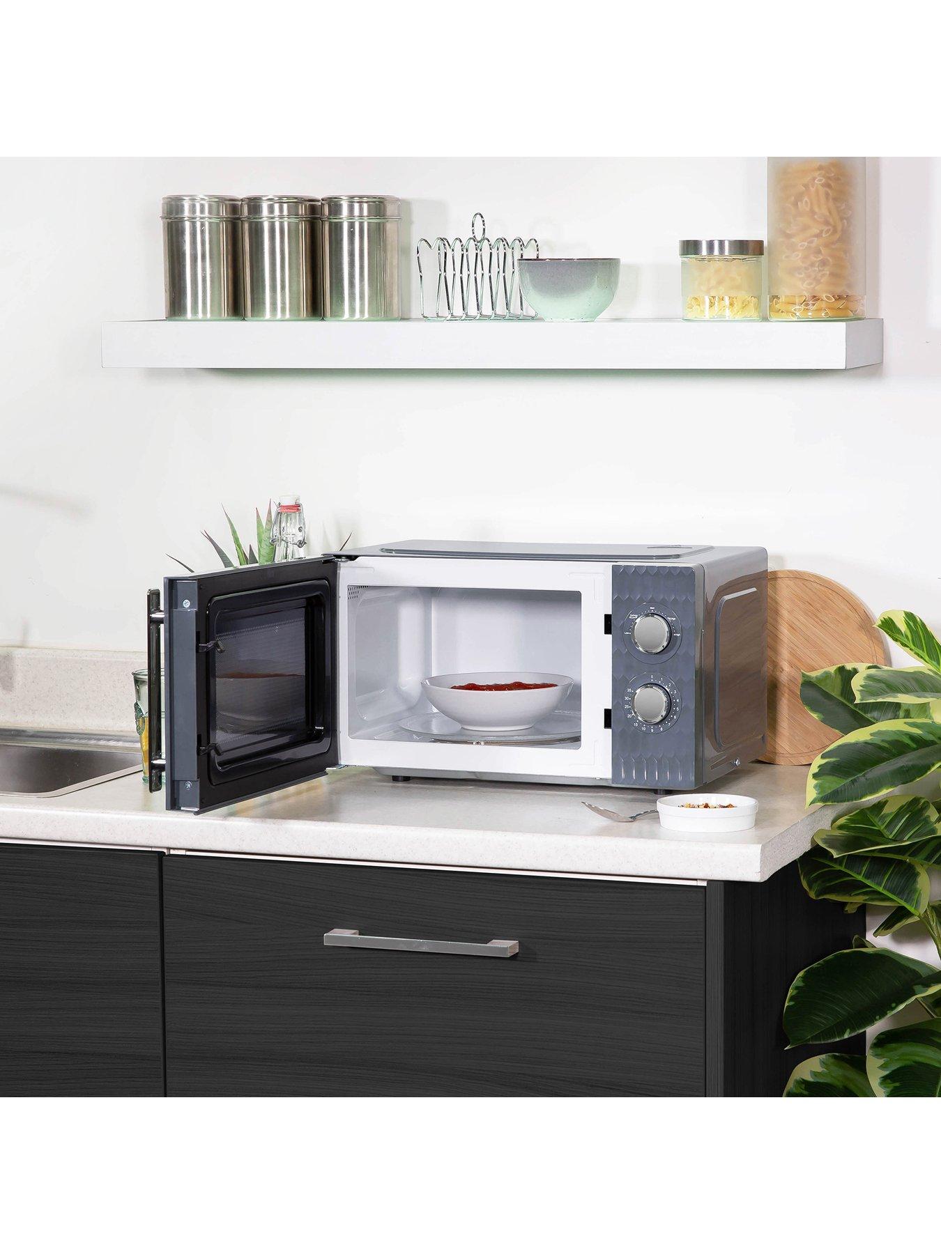 Image 6 of 7 of Russell Hobbs RHMM715G Honeycomb 17 Litre Grey Manual Microwave