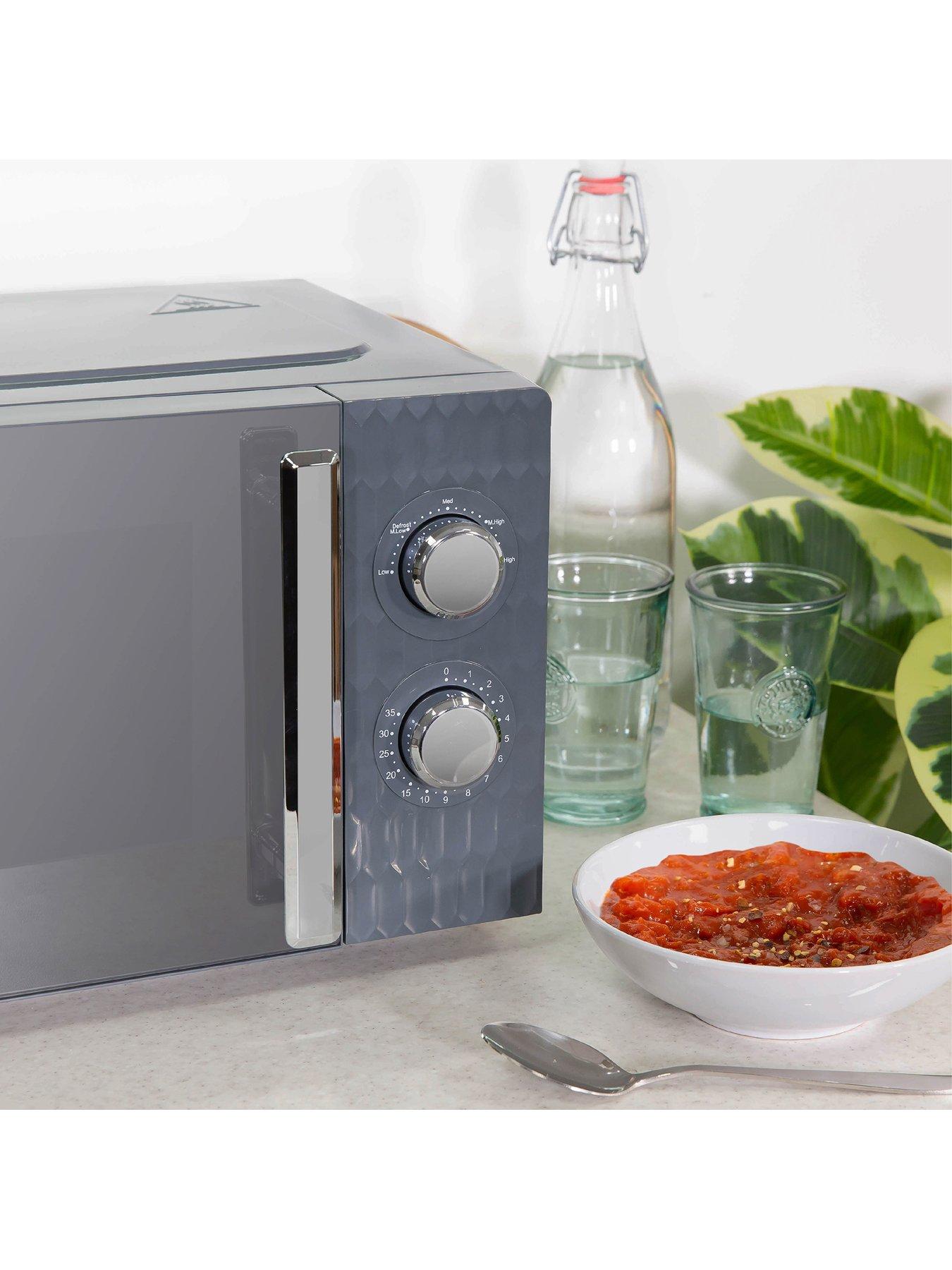 Image 7 of 7 of Russell Hobbs RHMM715G Honeycomb 17 Litre Grey Manual Microwave
