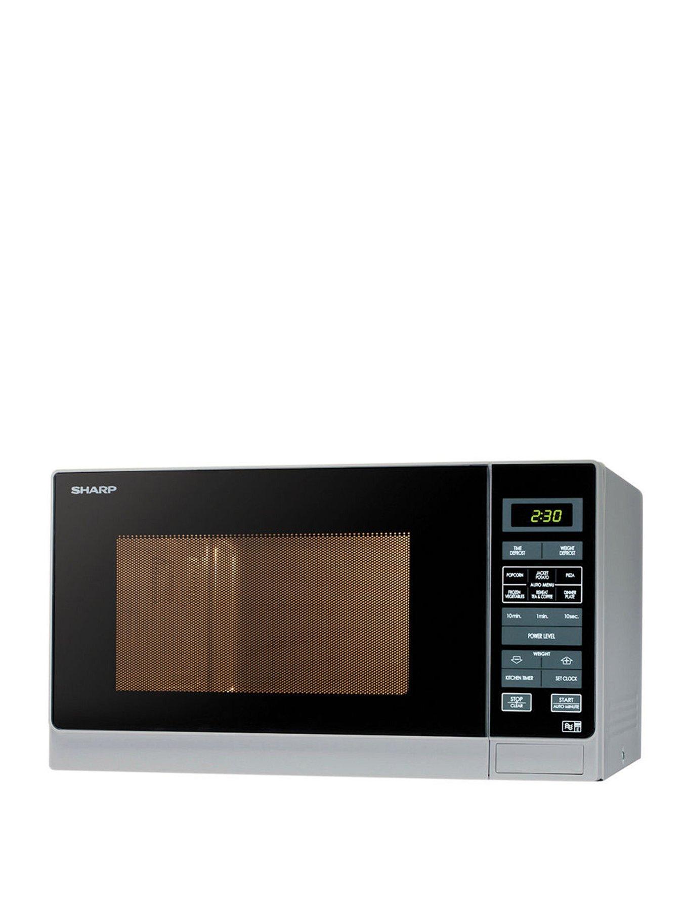 Image 1 of 6 of Sharp R372SLM 25-Litre 900W Solo Microwave&nbsp;- Silver