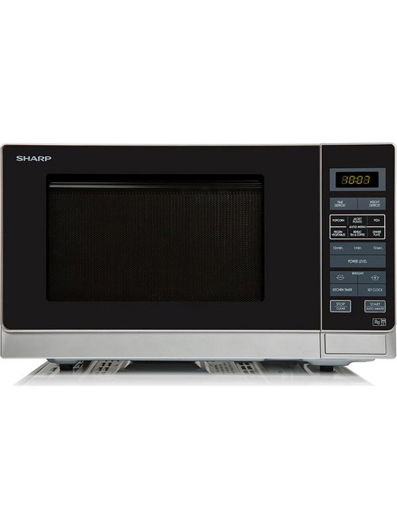 Image 3 of 6 of Sharp R372SLM 25-Litre 900W Solo Microwave&nbsp;- Silver