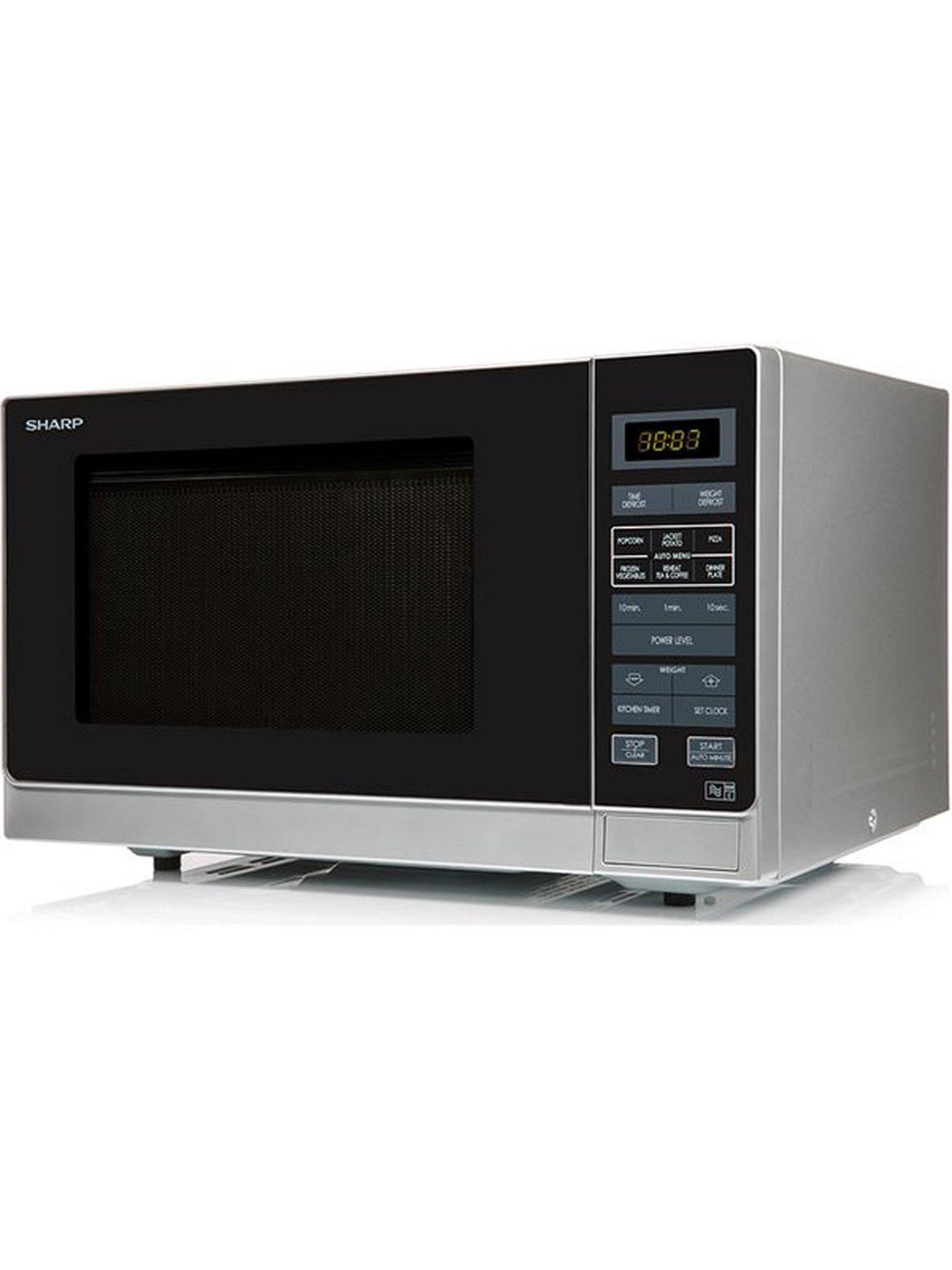 Image 4 of 6 of Sharp R372SLM 25-Litre 900W Solo Microwave&nbsp;- Silver