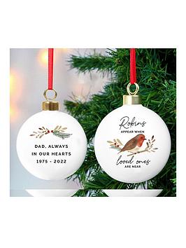 the-personalised-memento-company-robin-memorial-bauble