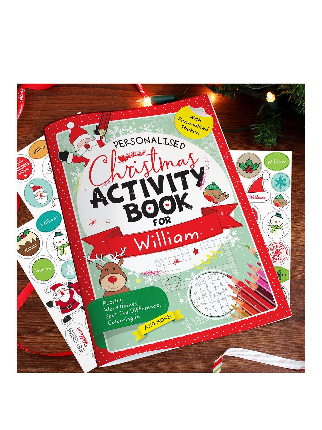 The Personalised Memento Company Christmas Activity Book