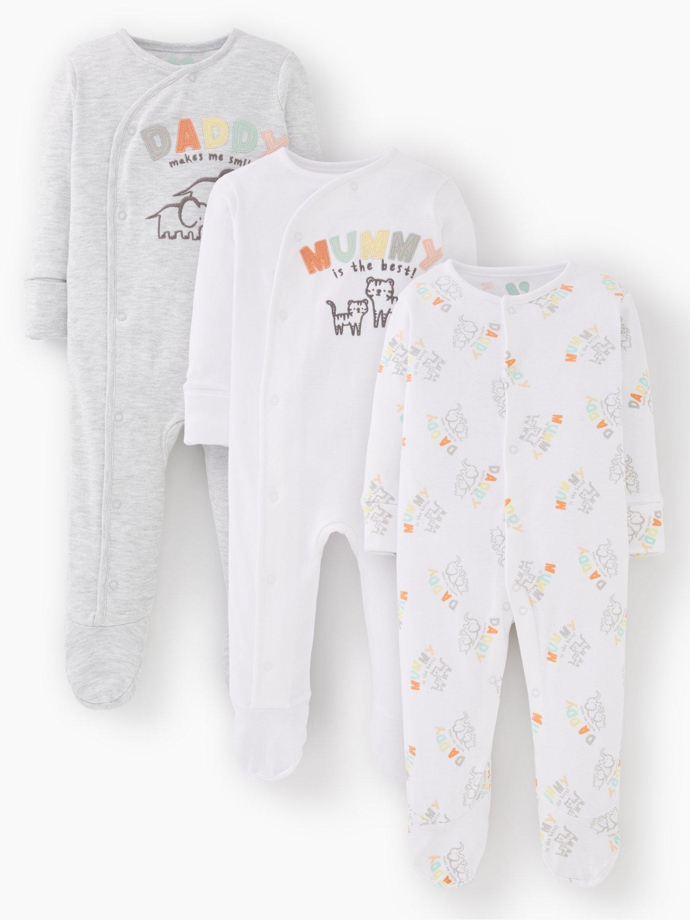 newborn sleepsuits unisex