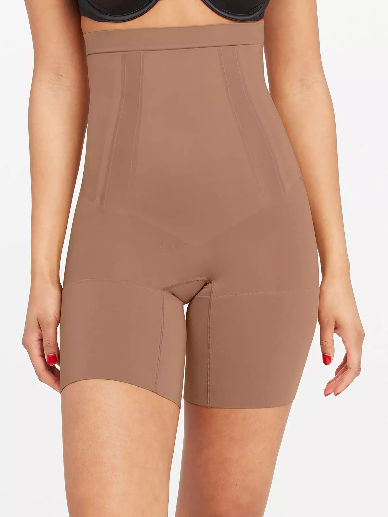 RED HOT by SPANX High-Waist Mid-Thigh Shaping Shorts Beige Size 3 (Large) -  NWT