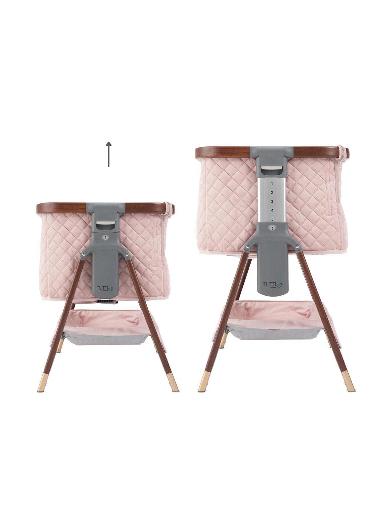 tutti-bambini-cozee-luxe-bedside-crib-walnutblushoutfit