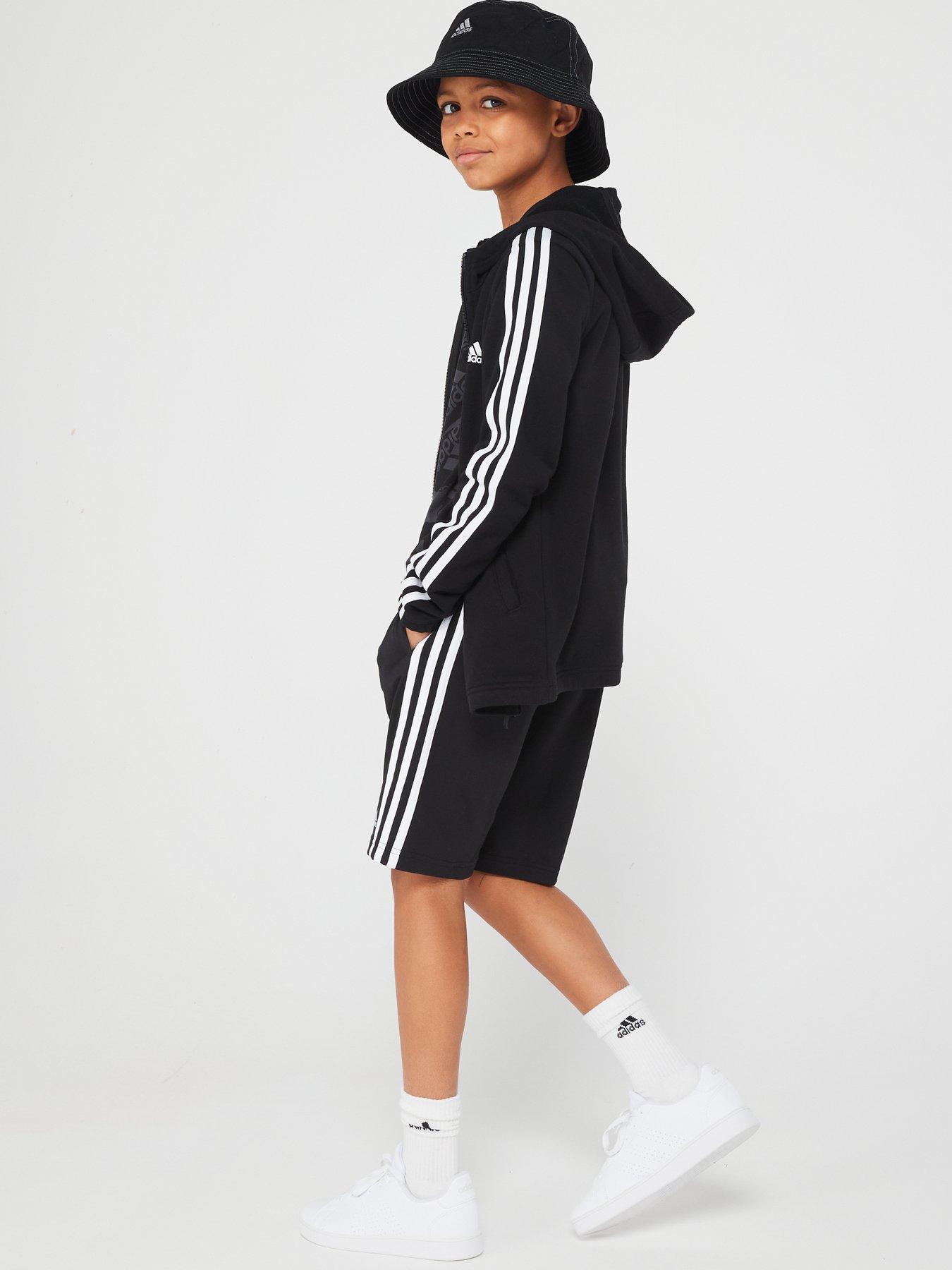 adidas-sportswear-junior-essentials-chelsea-shorts-blackwhiteback