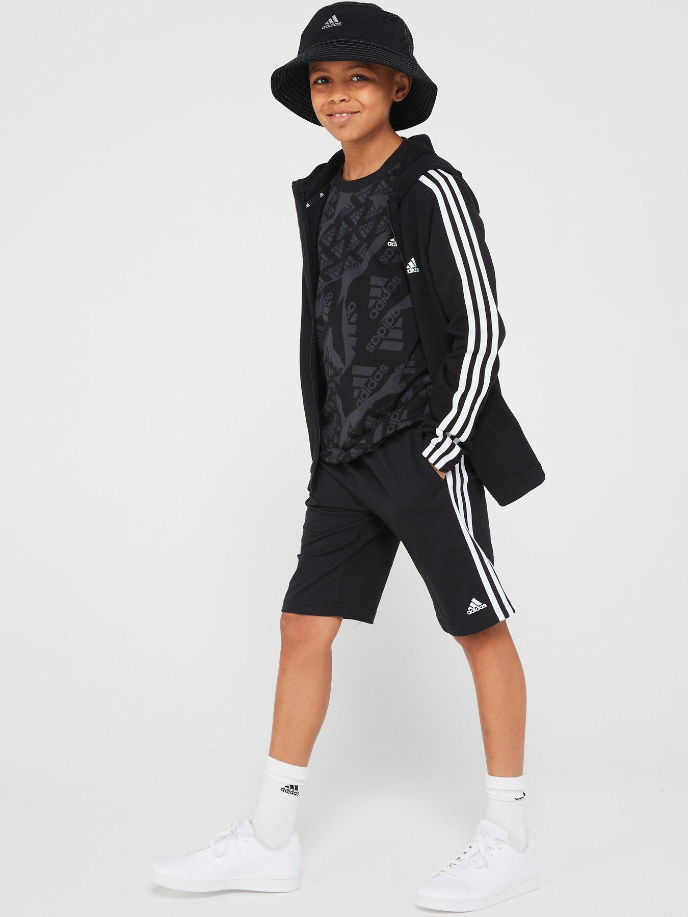 adidas-sportswear-junior-essentials-chelsea-shorts-blackwhiteoutfit