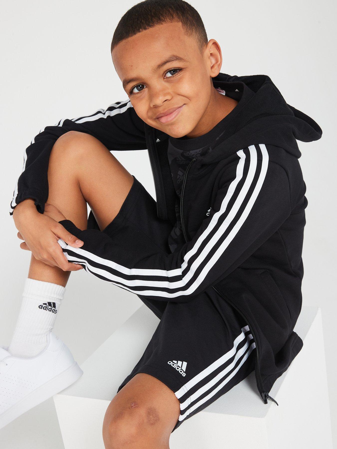 adidas-sportswear-junior-essentials-chelsea-shorts-blackwhitedetail