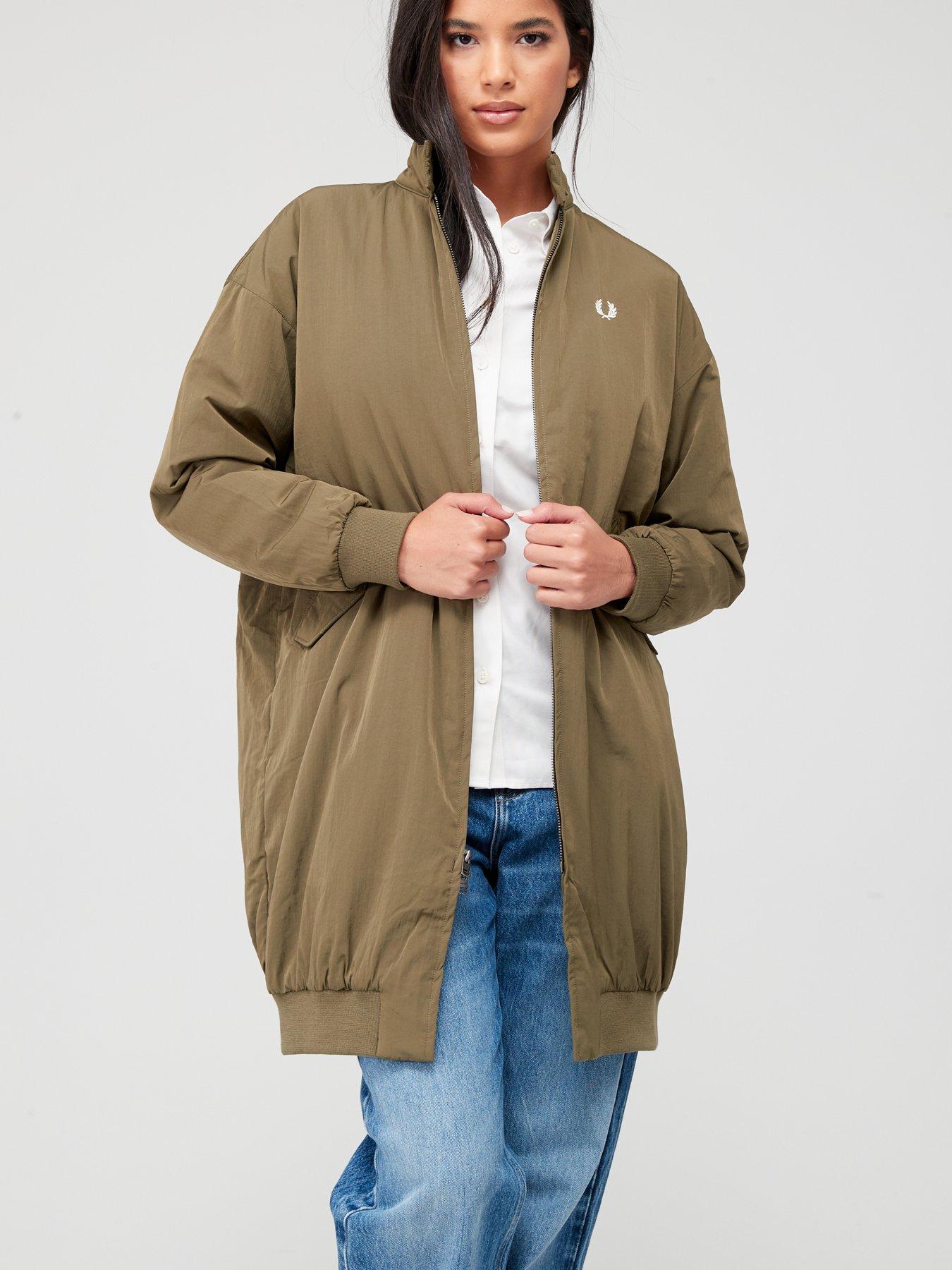 Padded Yoke Detail Coat Green