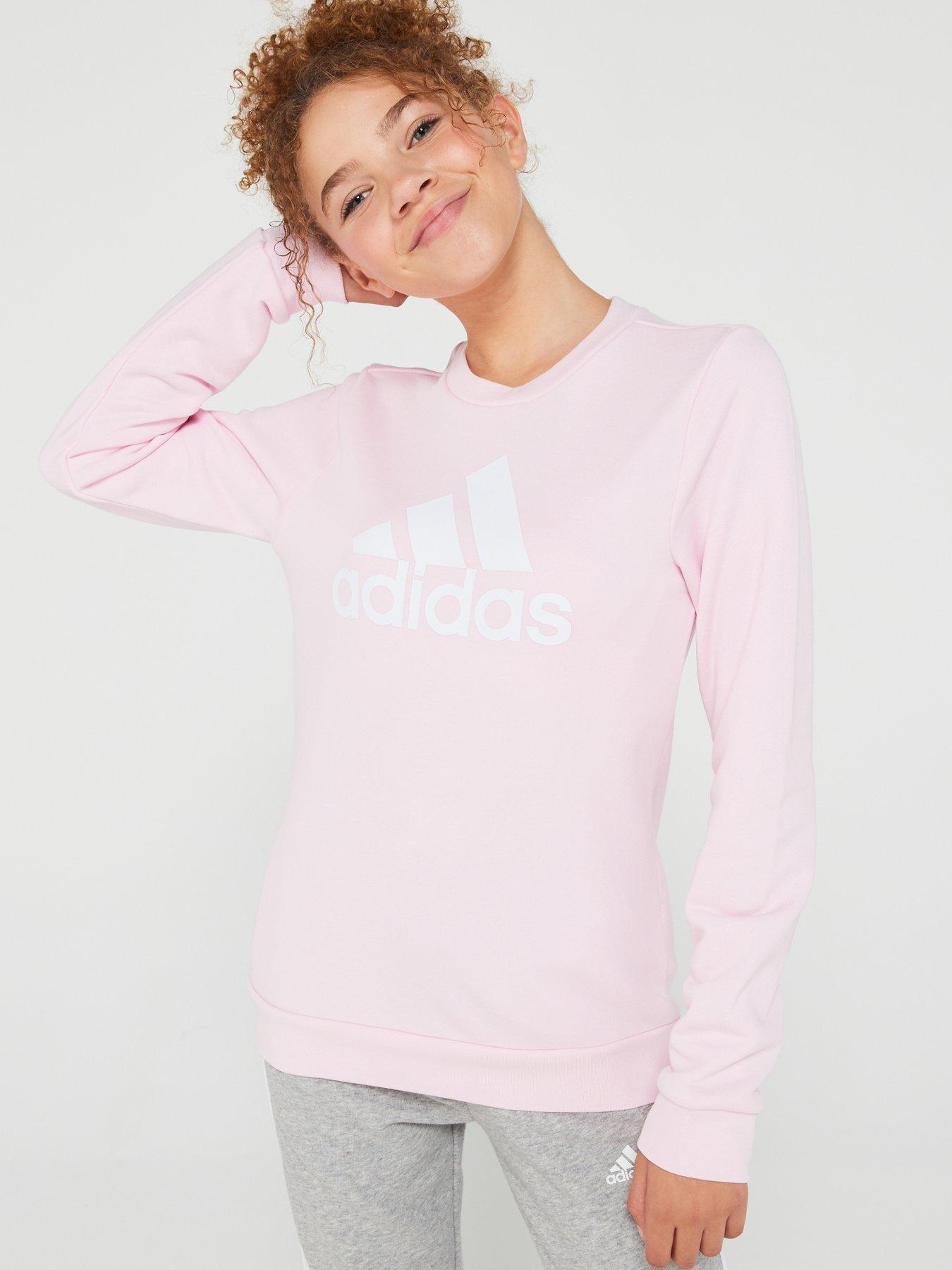 Light pink adidas sweatshirt sale