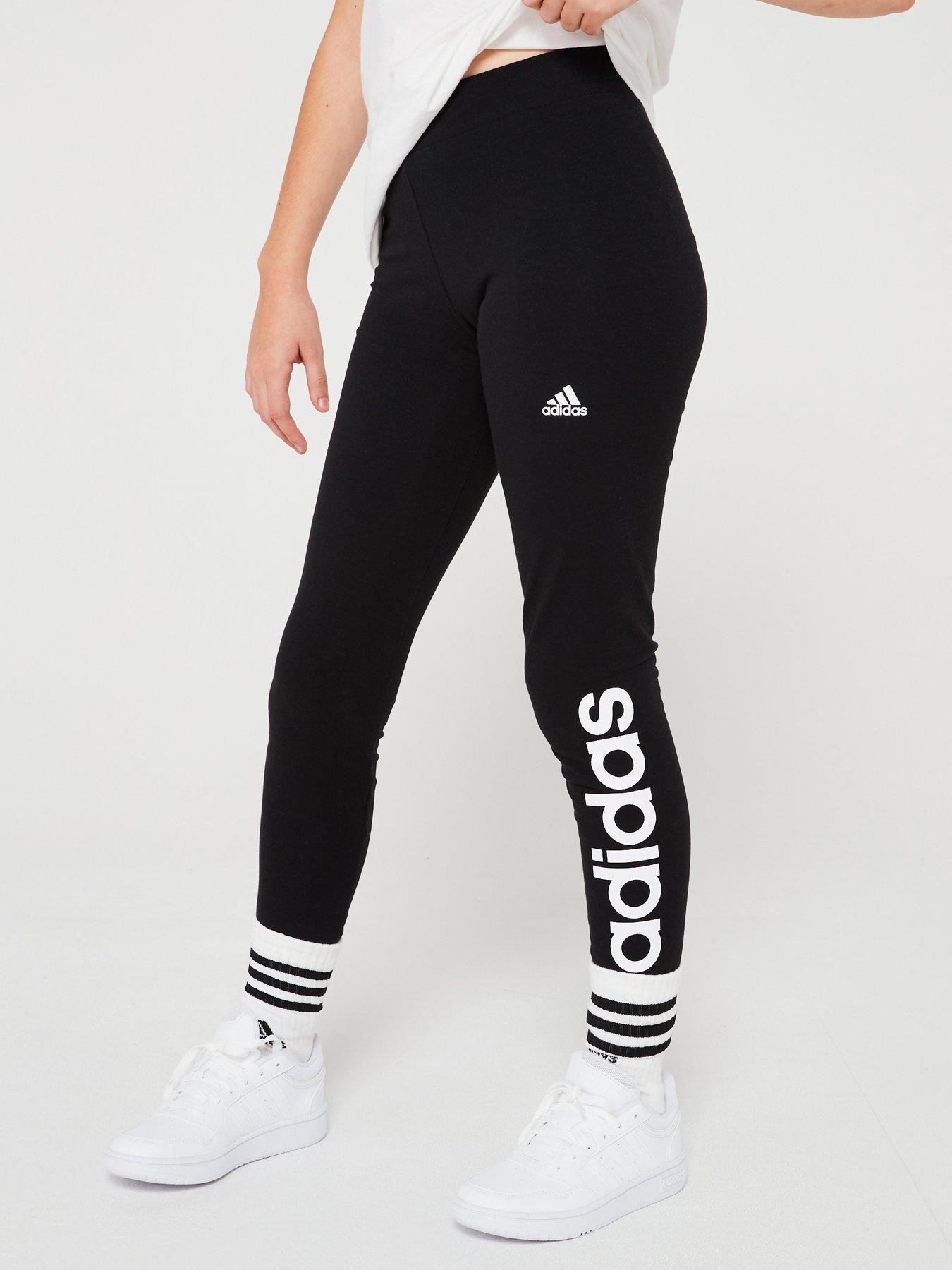 adidas-sportswear-junior-essentials-linear-leggings-blackwhite