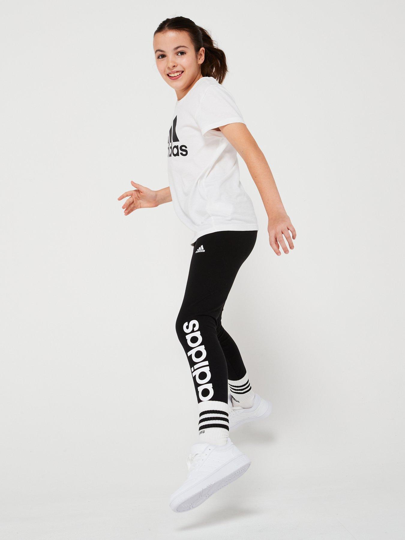 adidas-sportswear-junior-essentials-linear-leggings-blackwhiteback