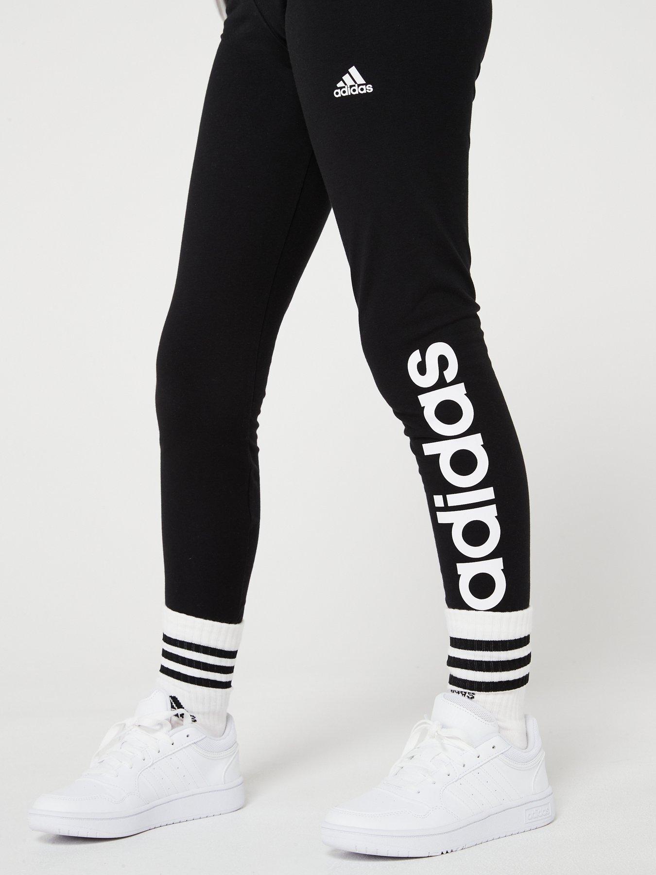 adidas-sportswear-junior-essentials-linear-leggings-blackwhiteoutfit