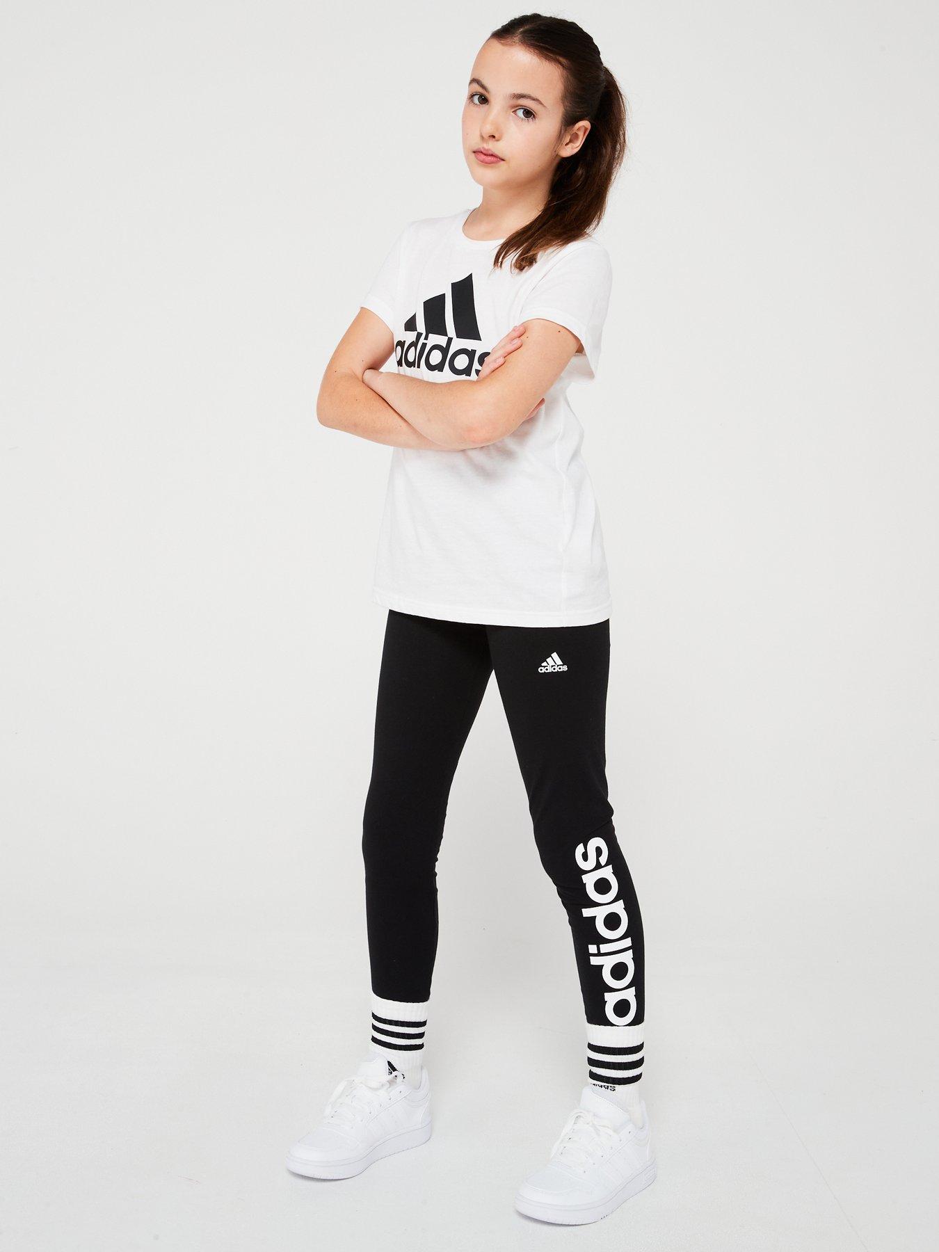 adidas-sportswear-junior-essentials-linear-leggings-blackwhitedetail