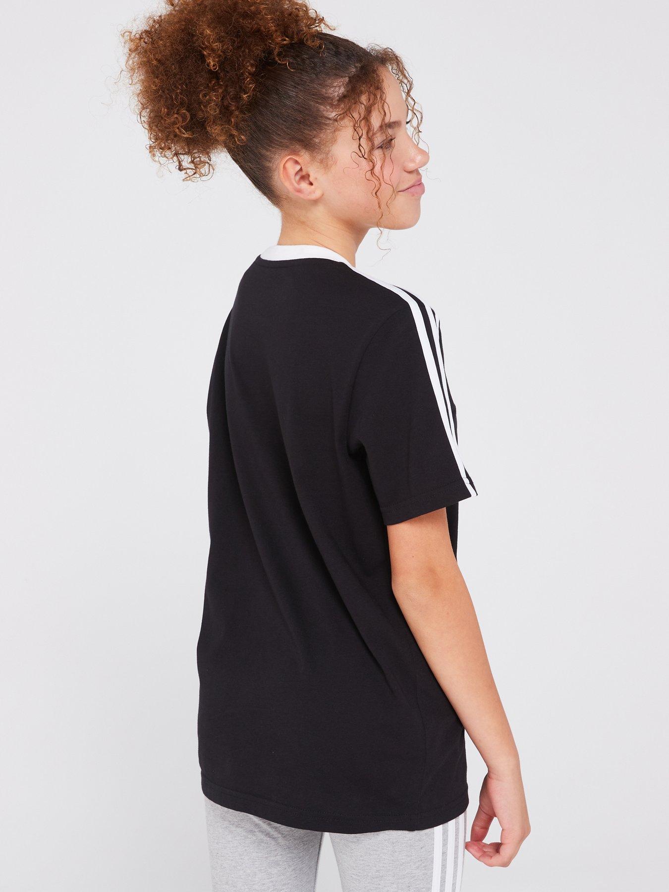 adidas-sportswear-junior-essentials-short-sleeve-t-shirt-nbsp--blackwhitestillFront