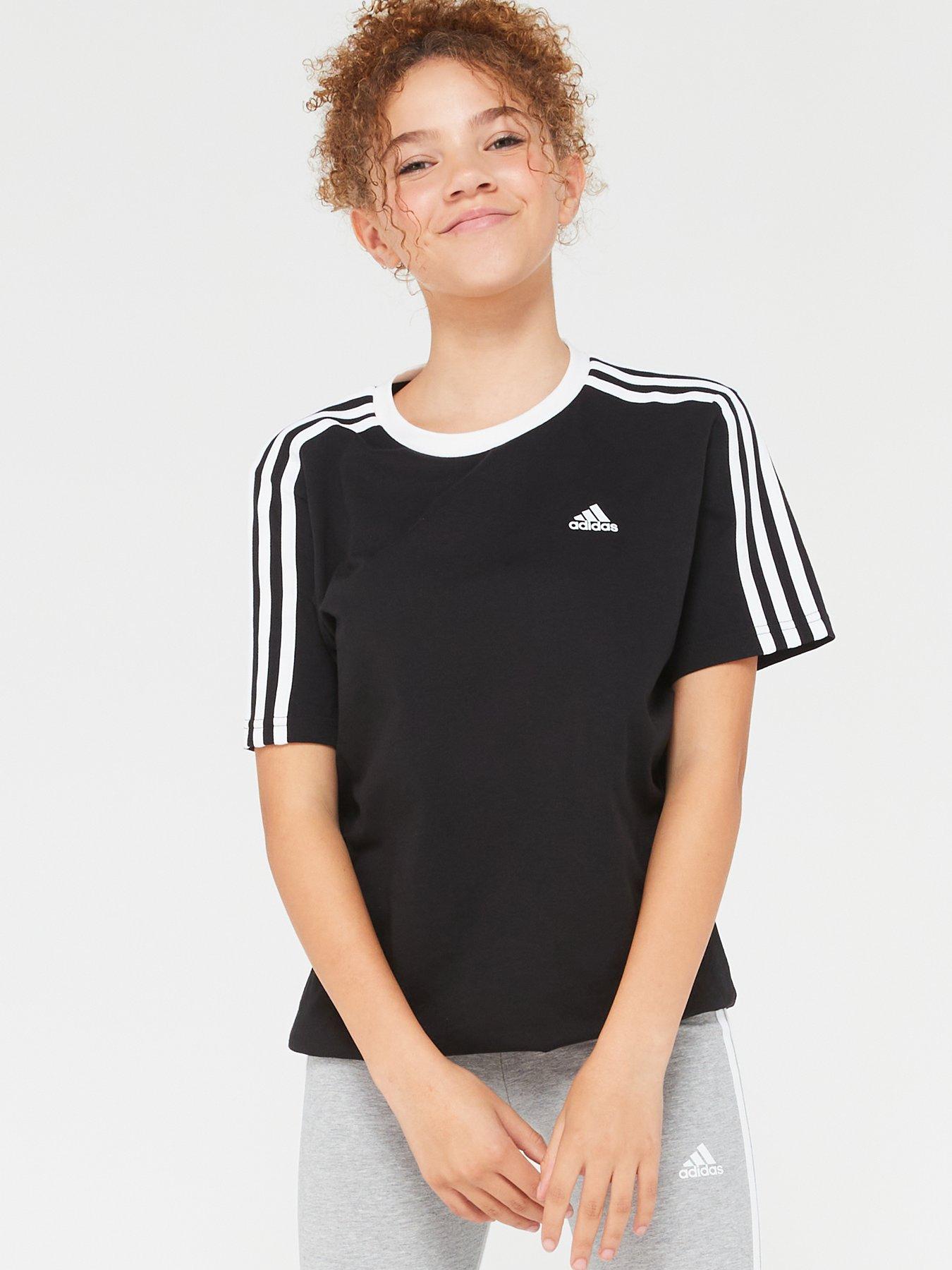 adidas-sportswear-junior-essentials-short-sleeve-t-shirt-nbsp--blackwhiteback