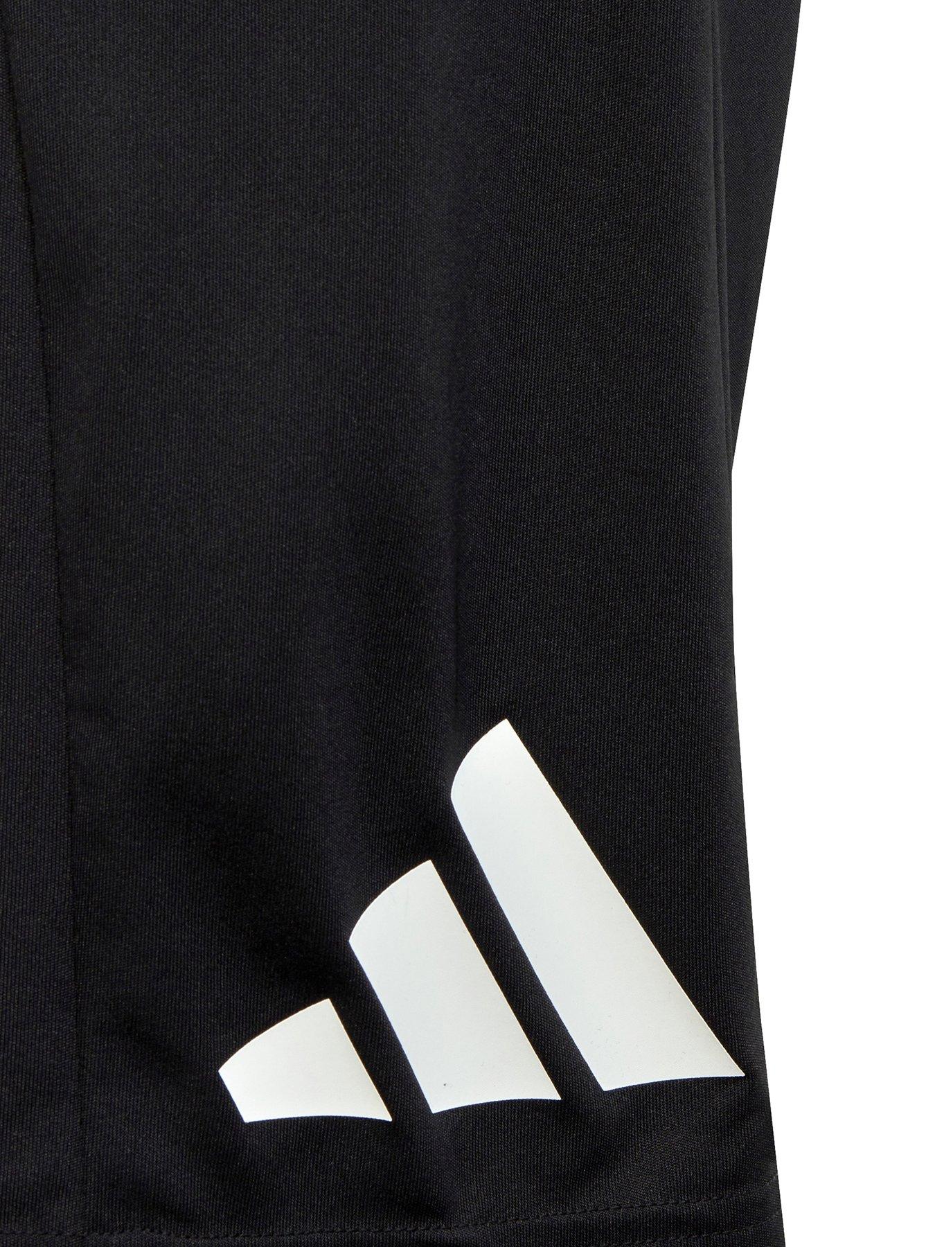 adidas-sportswear-junior-boys-train-essentials-logo-shorts-blackwhitedetail