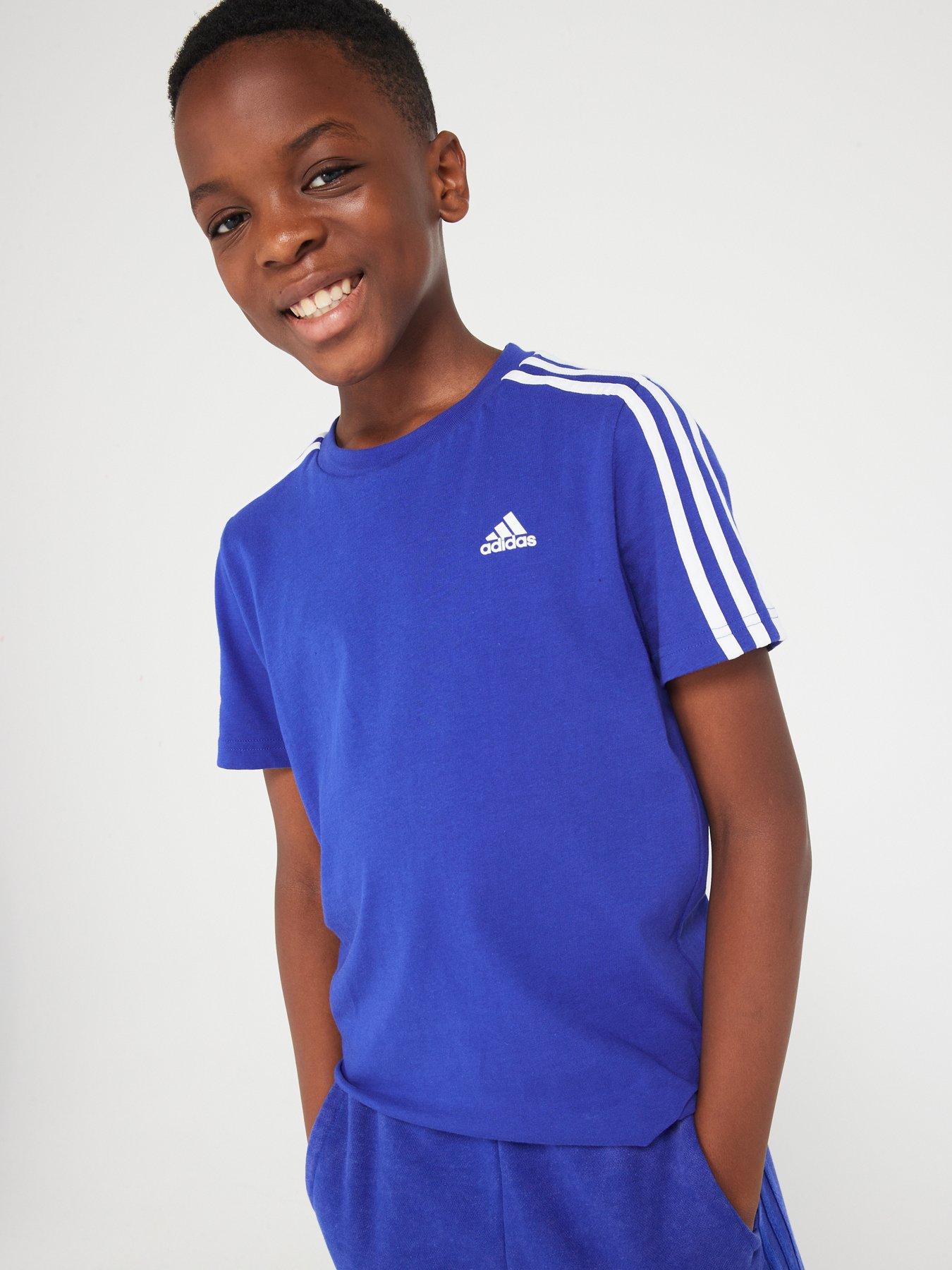 adidas-sportswear-junior-essentials-short-sleeve-t-shirt-nbsp--blue