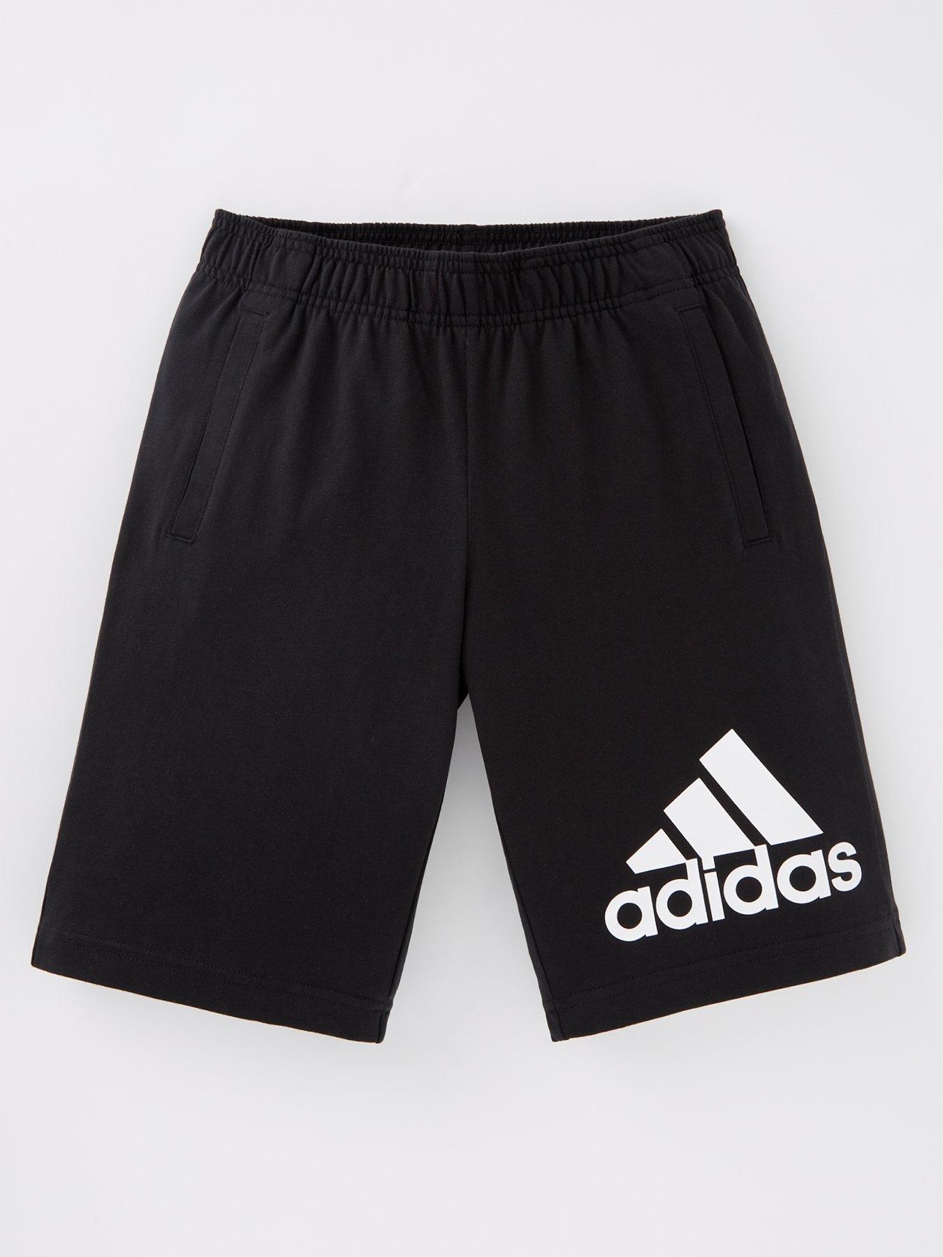 adidas-sportswear-junior-essentials-shorts-blackwhite