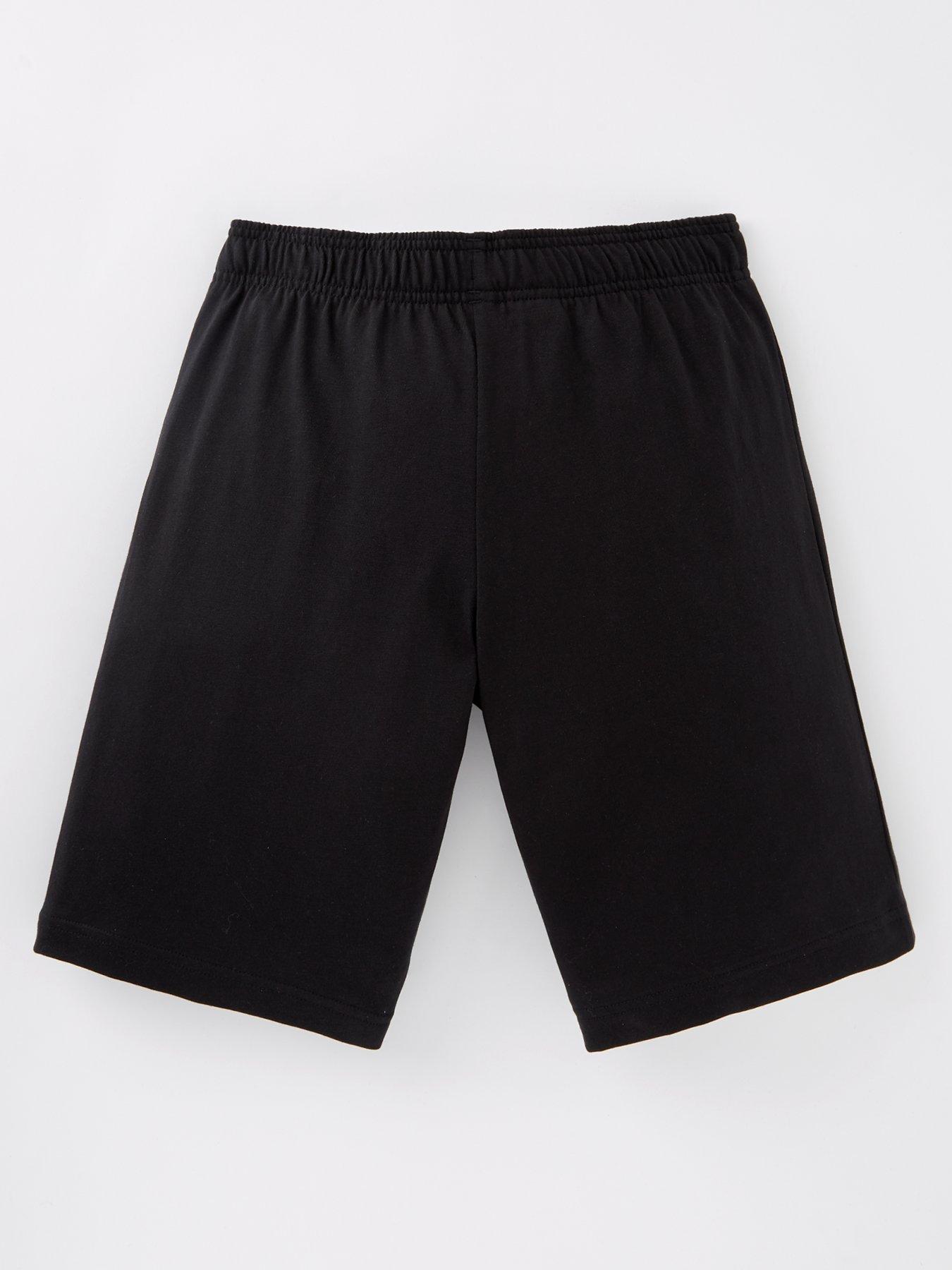 adidas-sportswear-junior-essentials-shorts-blackwhiteback