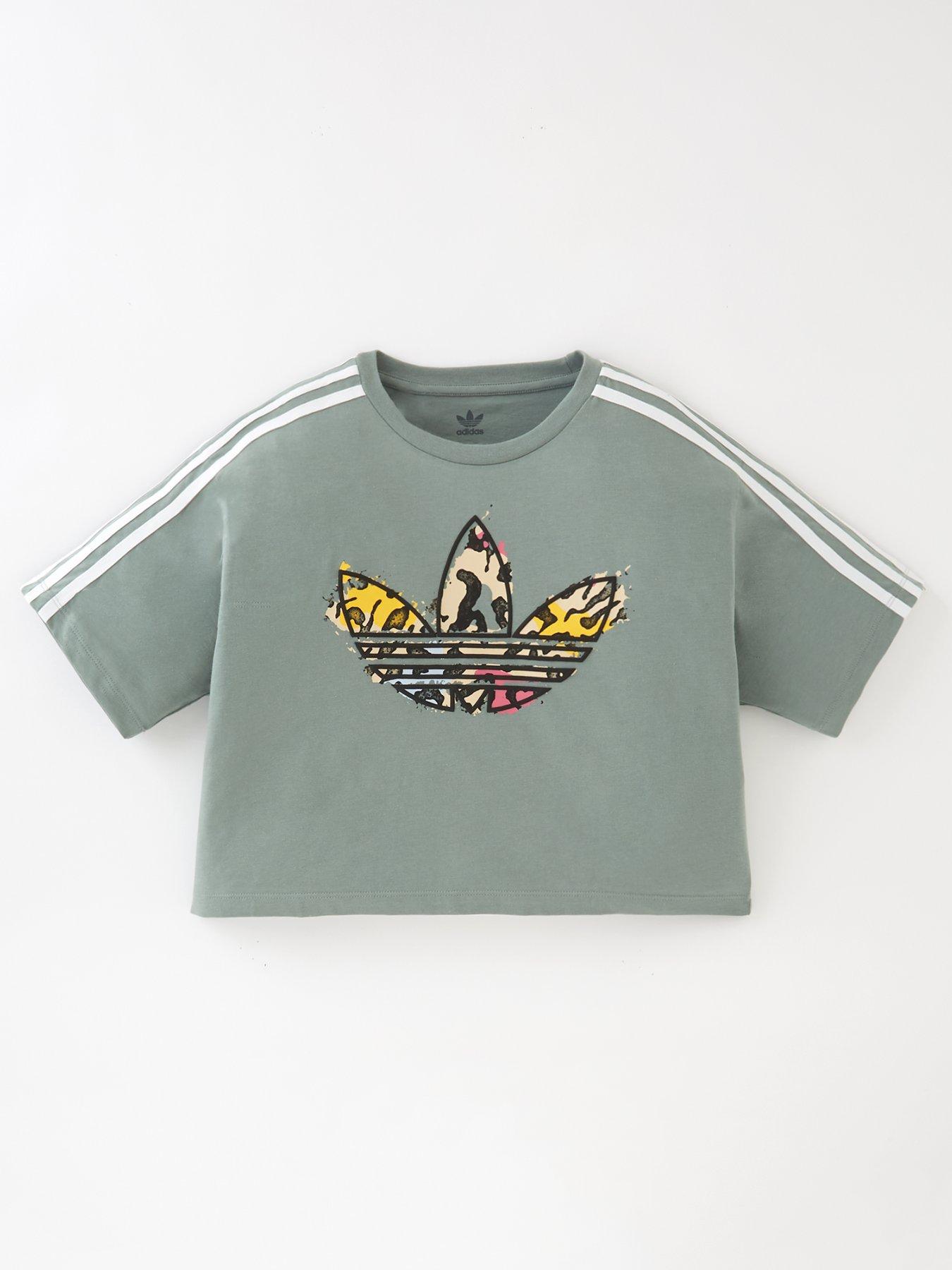 Adidas originals girls' 2025 crop t-shirt junior