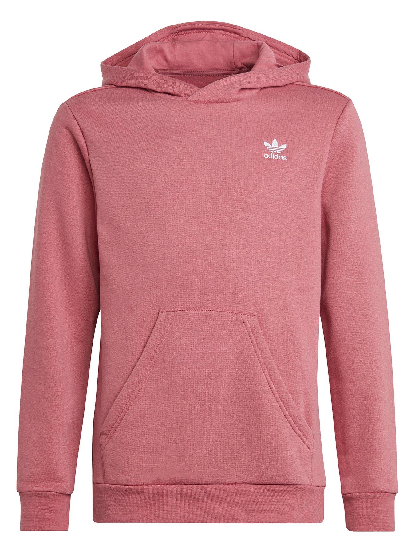 Adidas originals sale trefoil hoodie pink