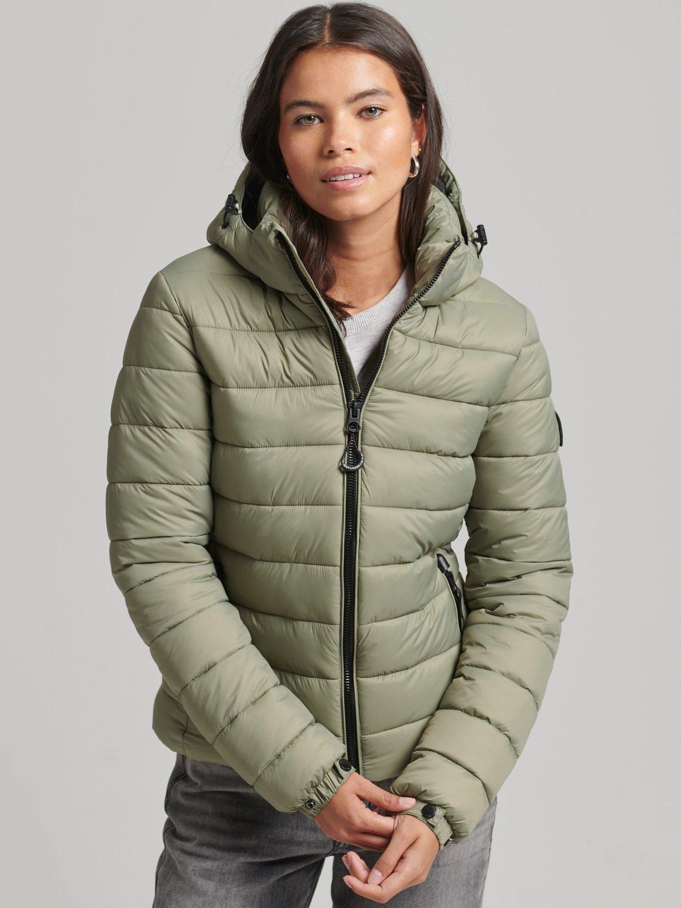 Ladies superdry padded on sale jackets