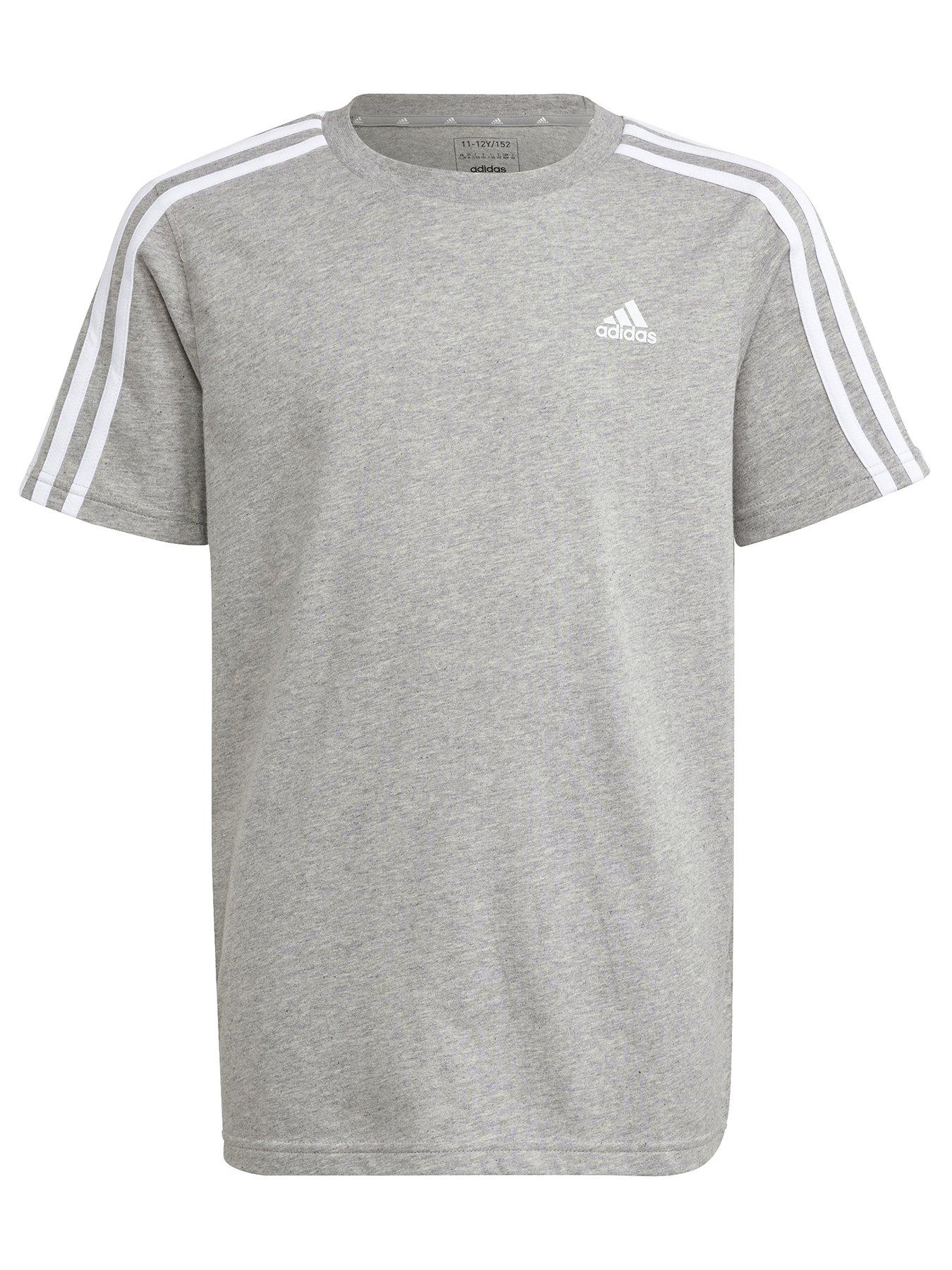 adidas-sportswear-junior-essentials-3-stripe-tee-grey