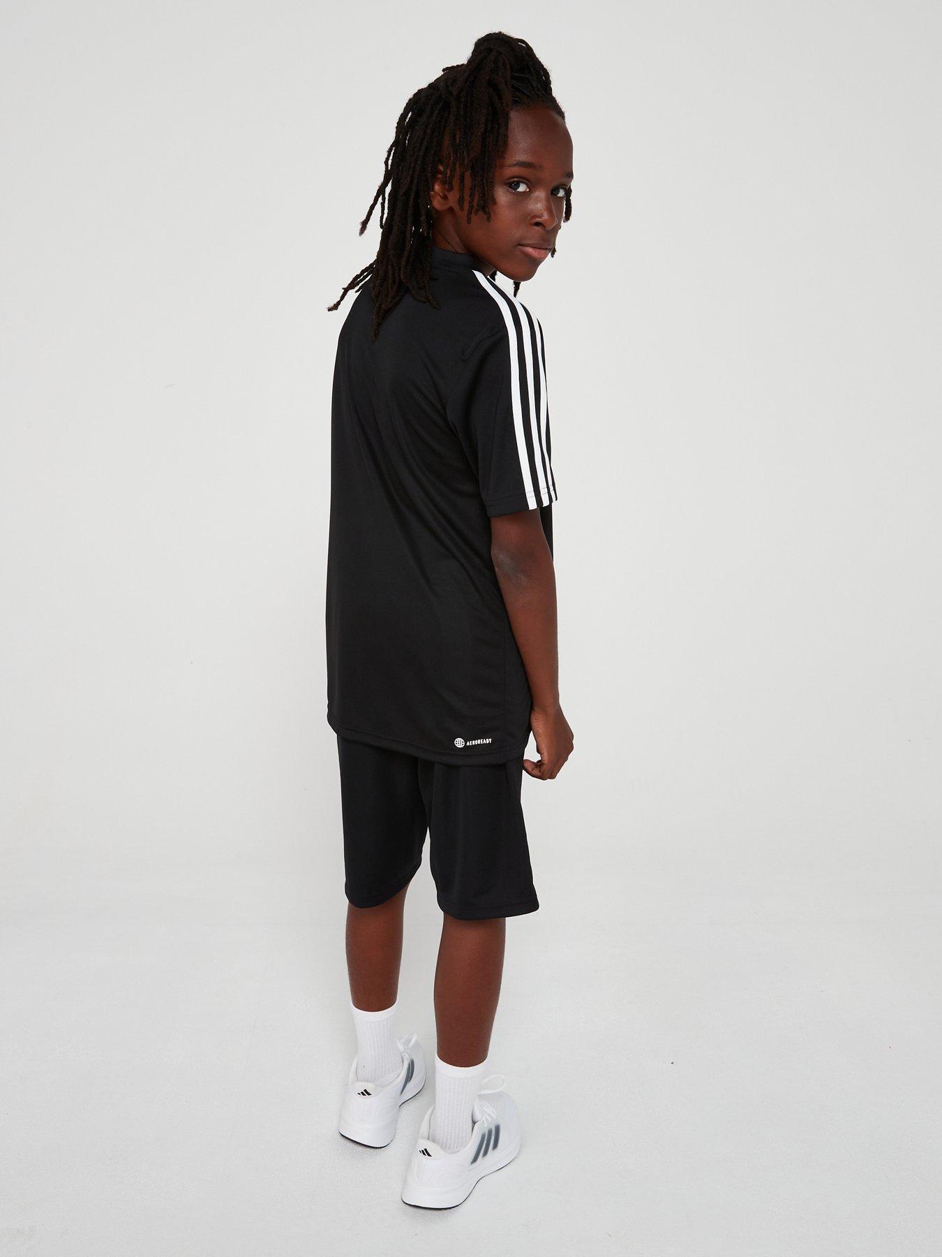 adidas-sportswear-junior-boys-train-essentials-3-stripes-short-amp-tee-set-blackstillFront