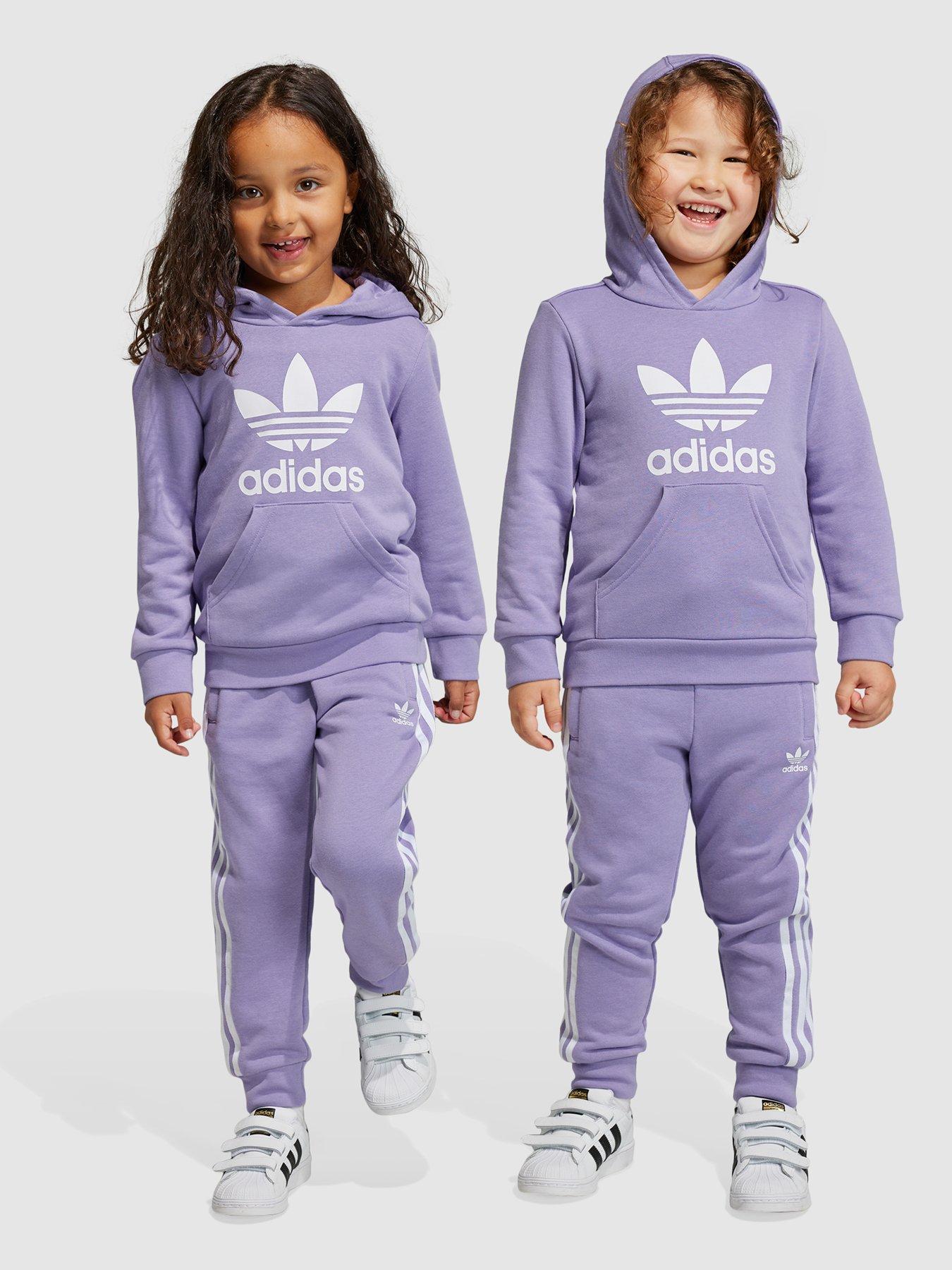 Adidas trefoil outlet hoodie set toddler