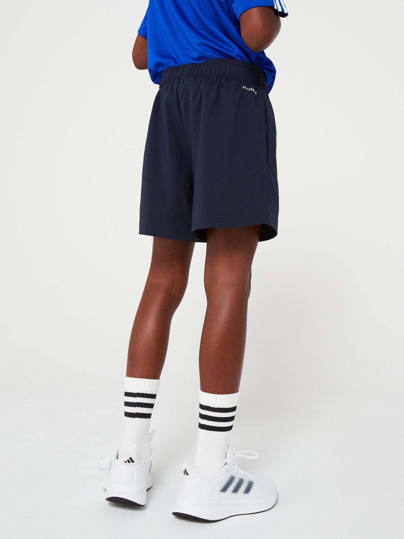 adidas-sportswear-junior-essentials-shorts-navystillFront