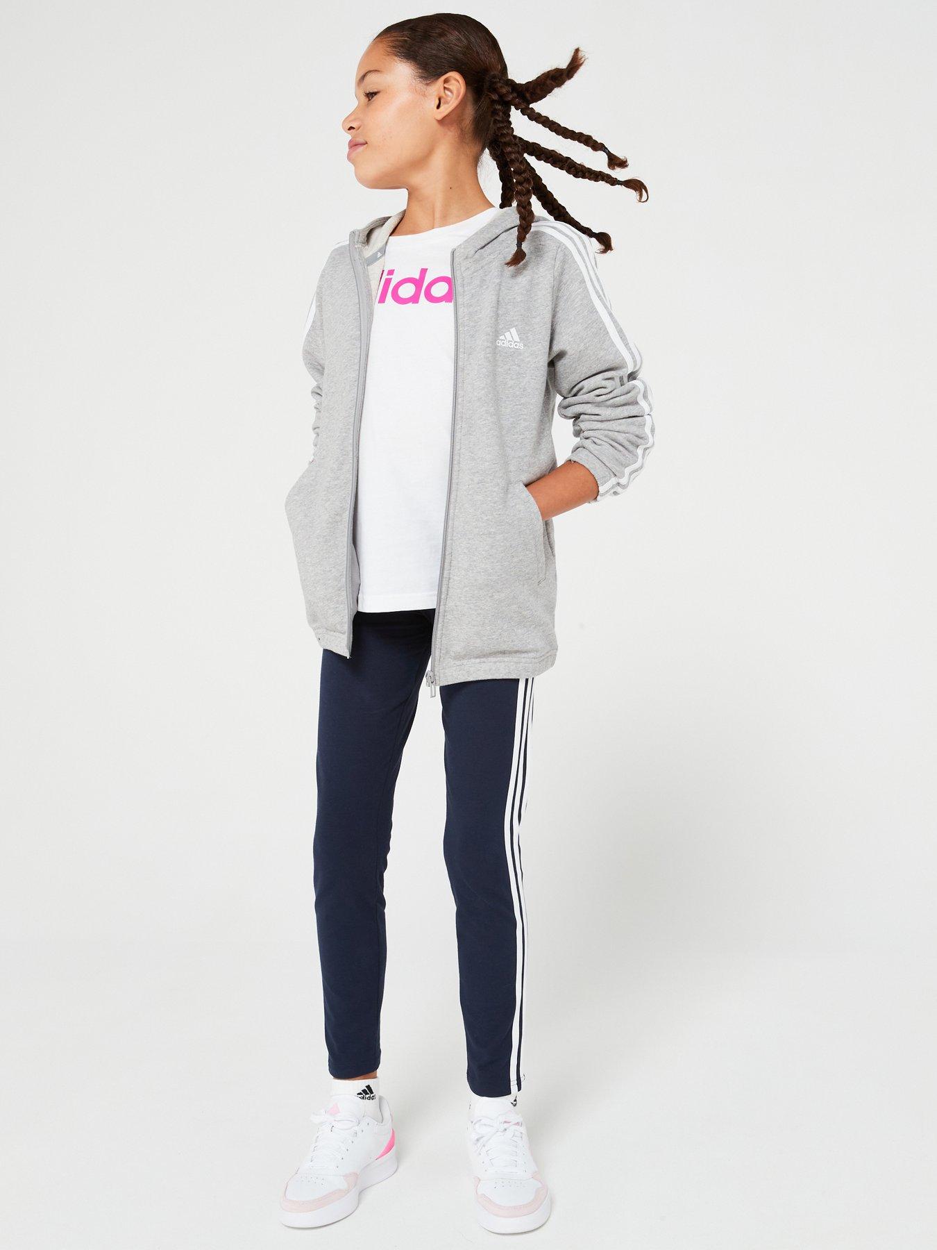 Girls grey adidas outlet hoodie