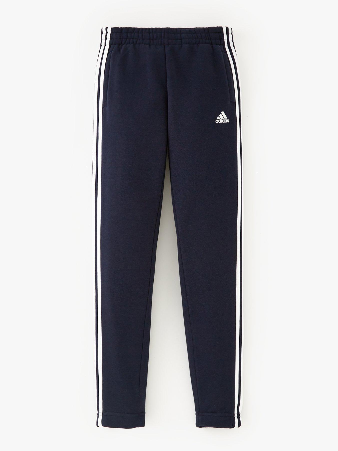 adidas-sportswear-junior-essentials-3-stripe-pants-navyfront